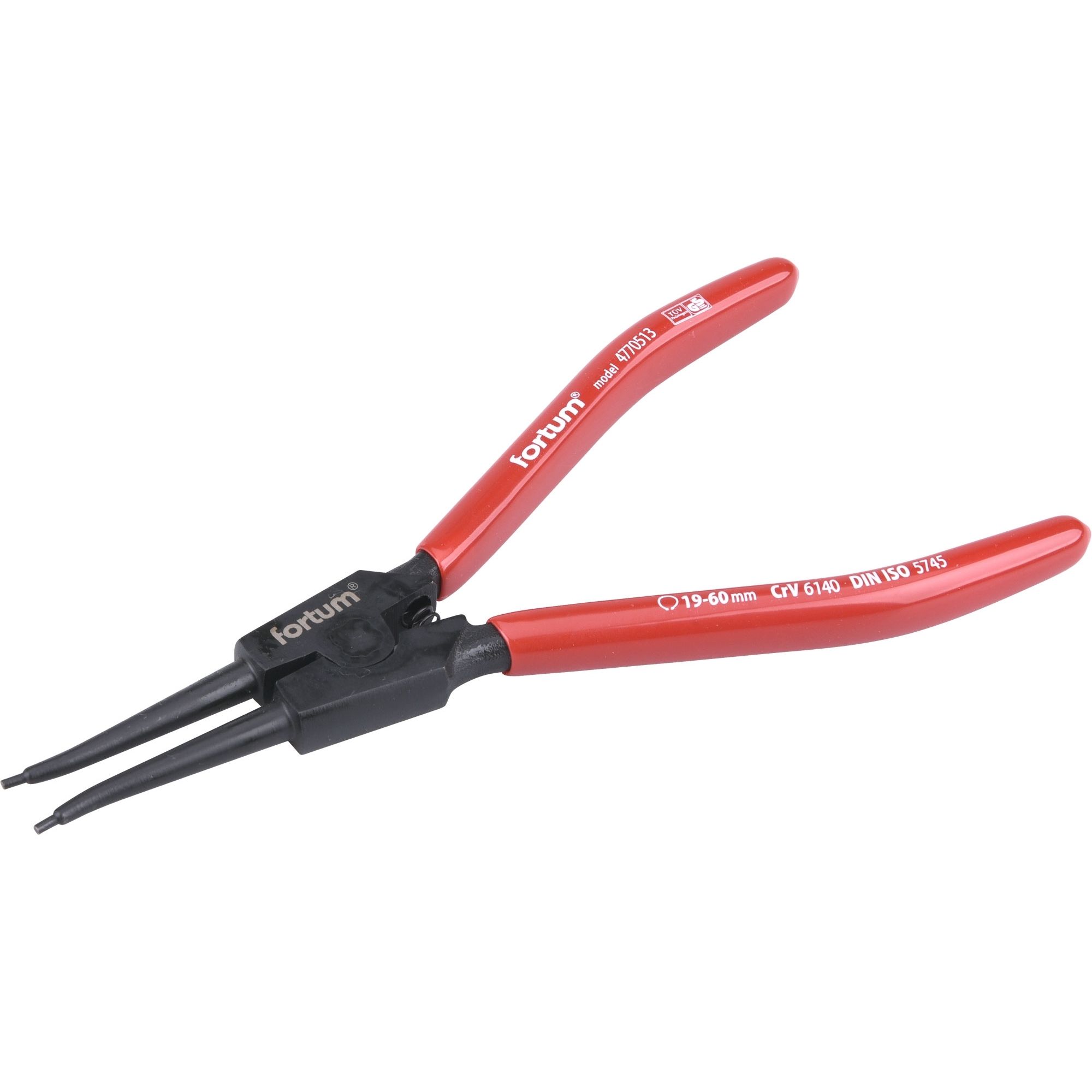 Kleště segerové, 180mm, přímé vnější, 19-60mm, FORTUM