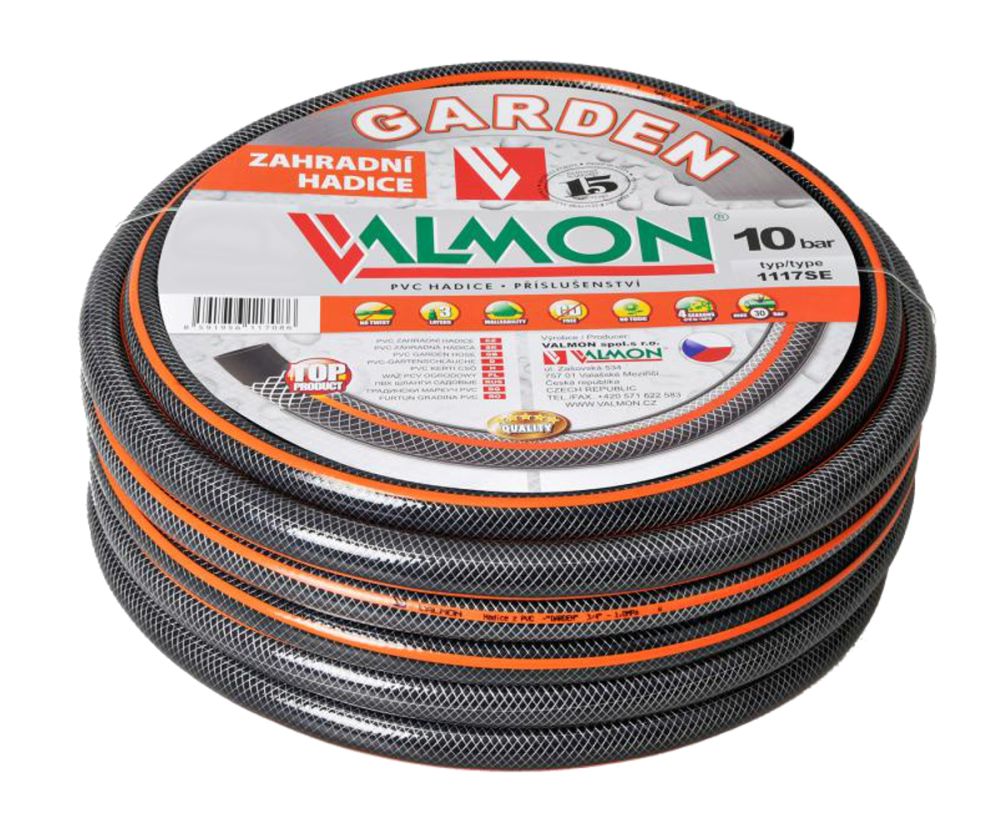 Hadice zahradní, 1/2", 25m, GARDEN, VALMON 1117SE