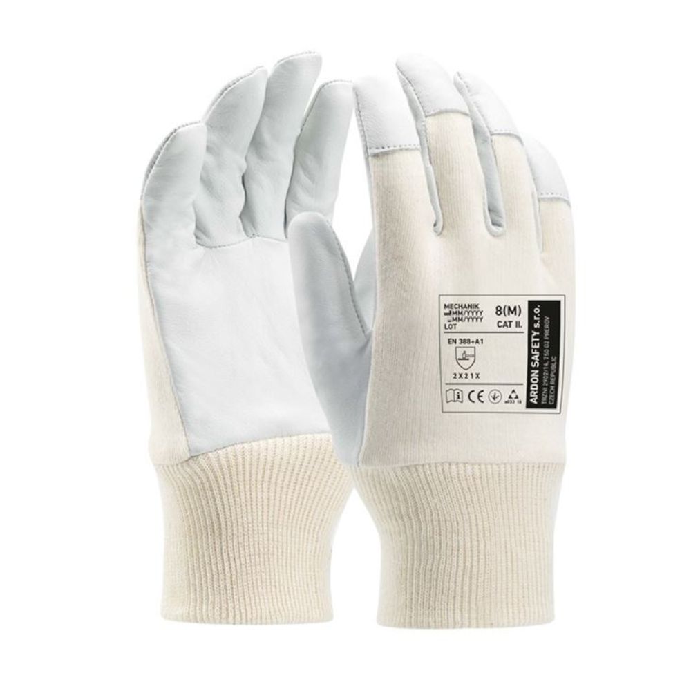Rukavice kožené, MECHANIK, 8" (M), ARDON