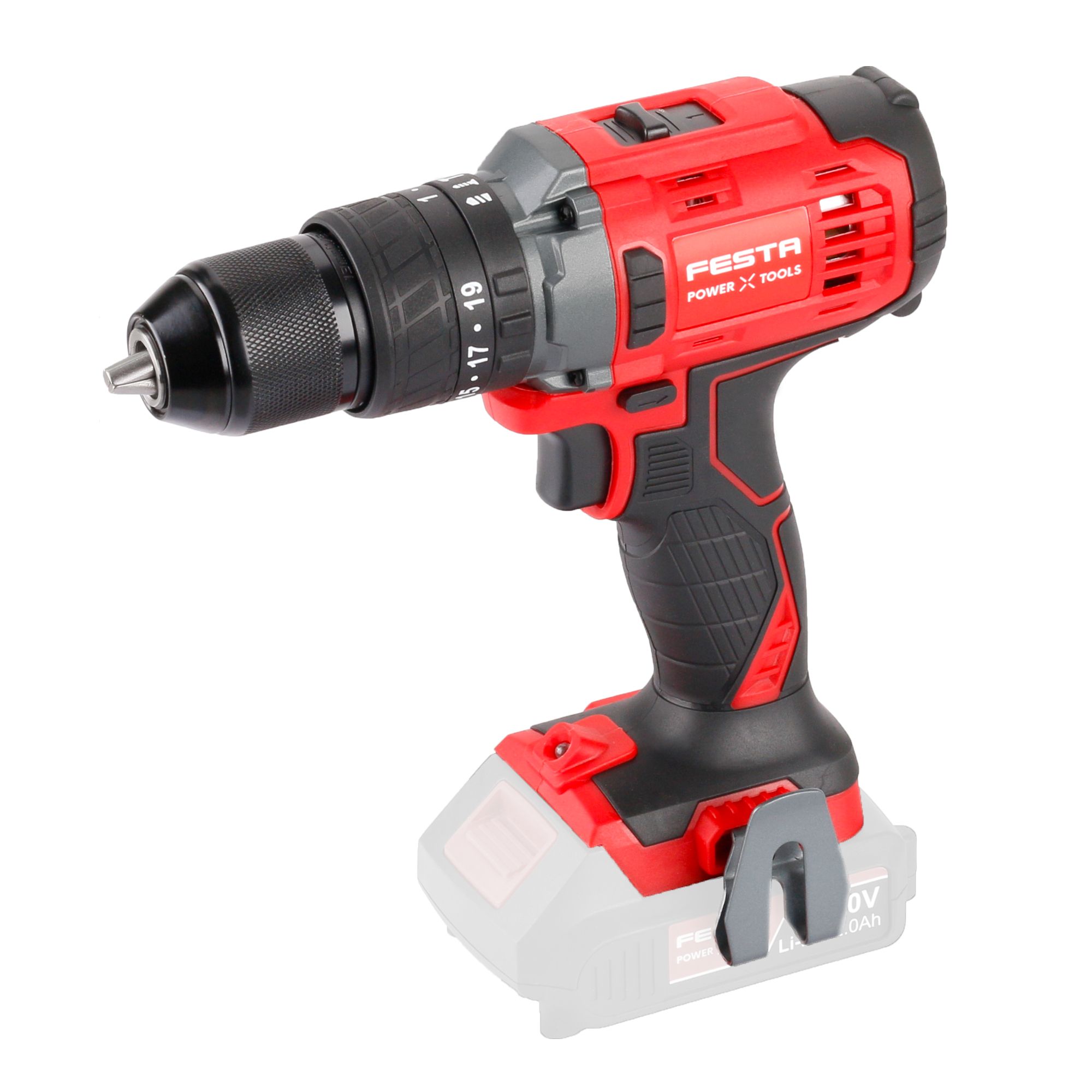 AKU vrtačka s příklepem, 20V, 45Nm, SHARE20V, FESTA