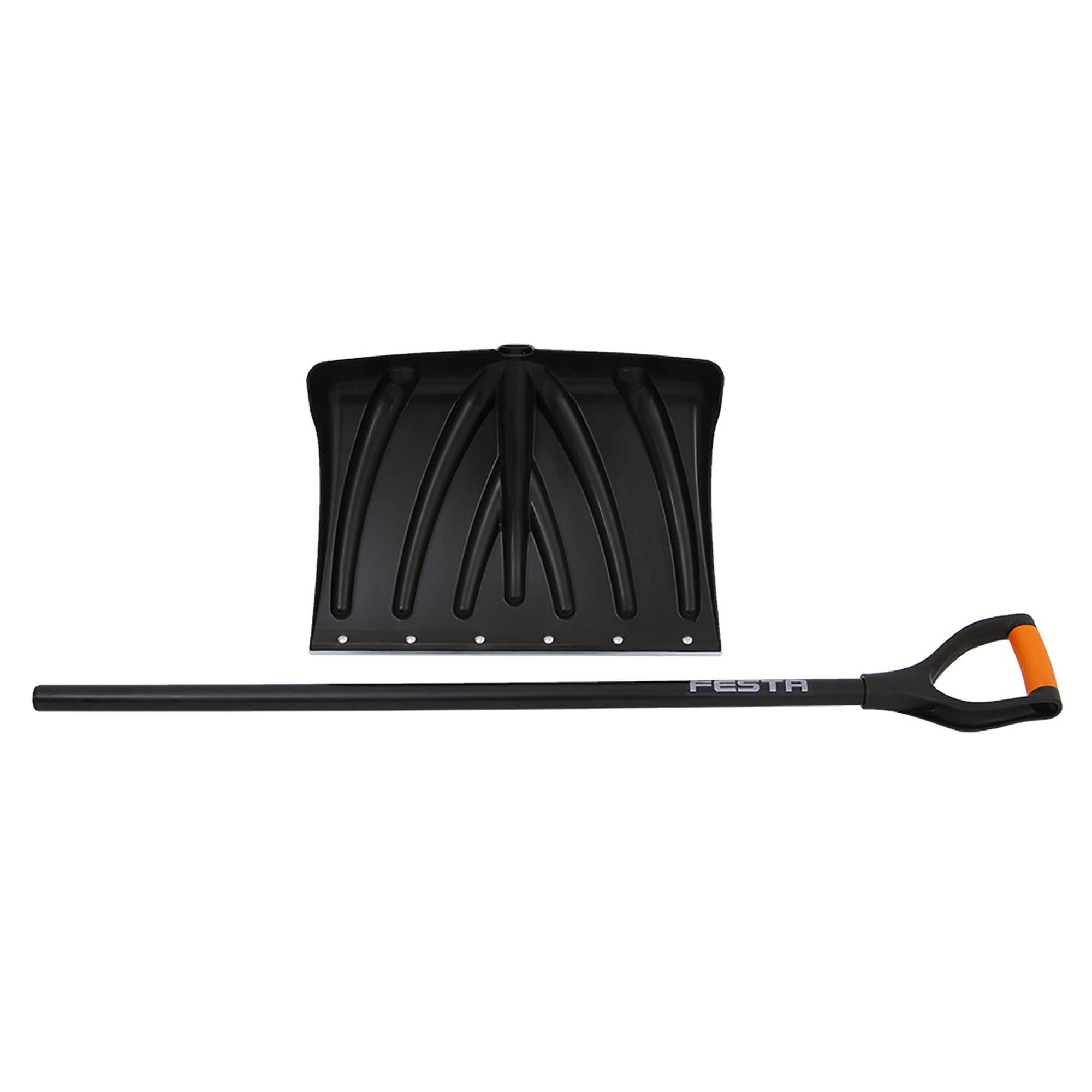 Odhrnovák na sníh, plastová násada, 50x34cm, rozložený, FESTA