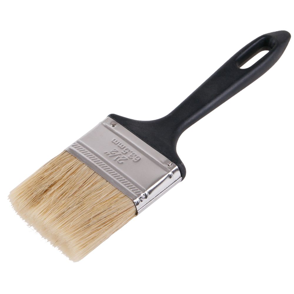 Štětec plochý, 2,5", plastová rukojeť