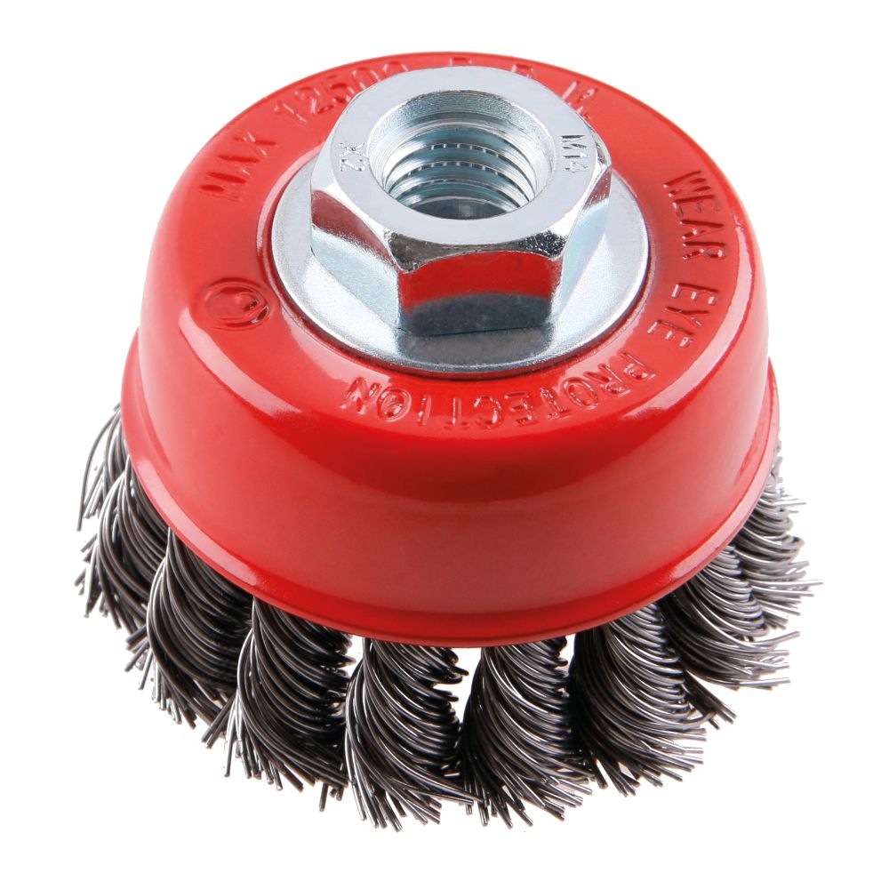 Kartáč rotační hrnkový, 65mm, copy, M14, FESTA