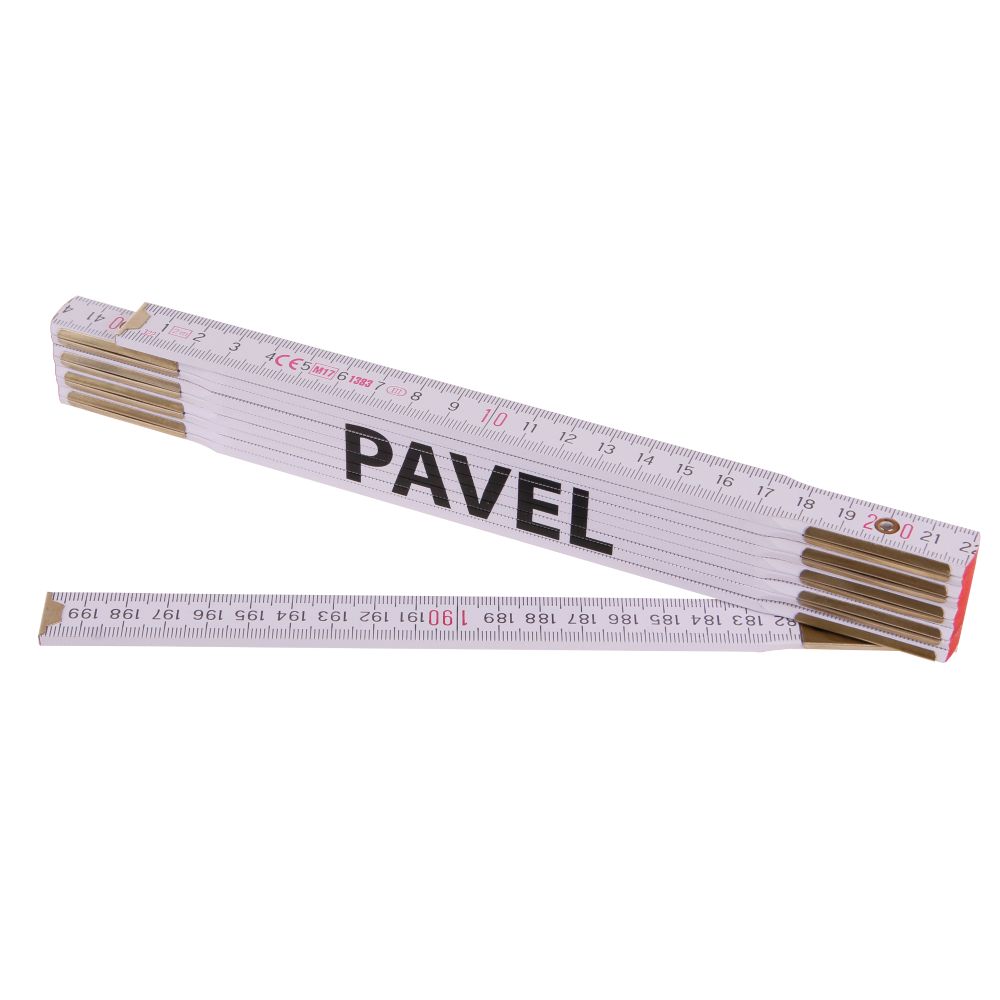 Metr skládací, 2m, dřevěný, PROFI, "MARTIN"