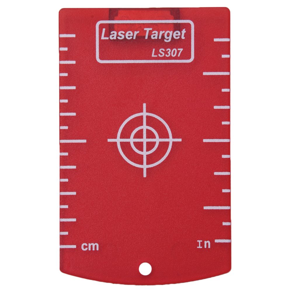 Cílová destička pro laserový paprsek, magnetická, červená, KAPRO 845