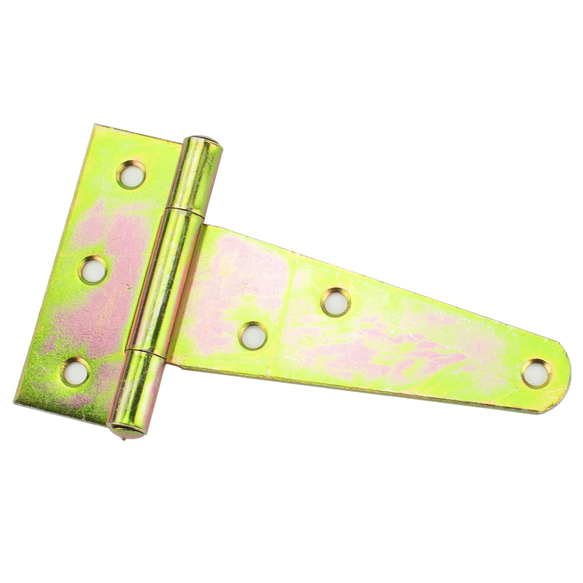 Závěs brankový, typ T, 105x26x80mm, 2,0mm, žlutý ZN