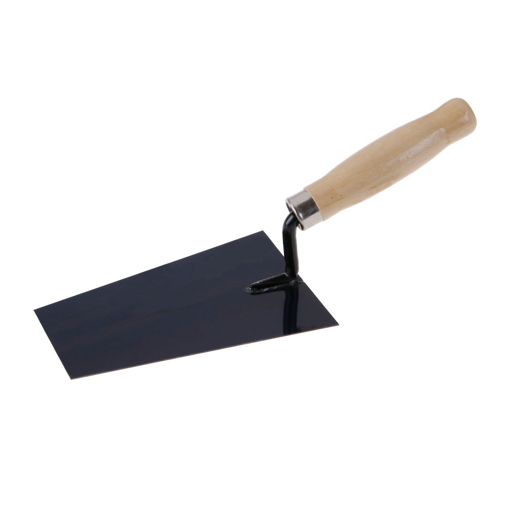 Zednická lžíce 160mm, ocel, dřevěná rukojeť