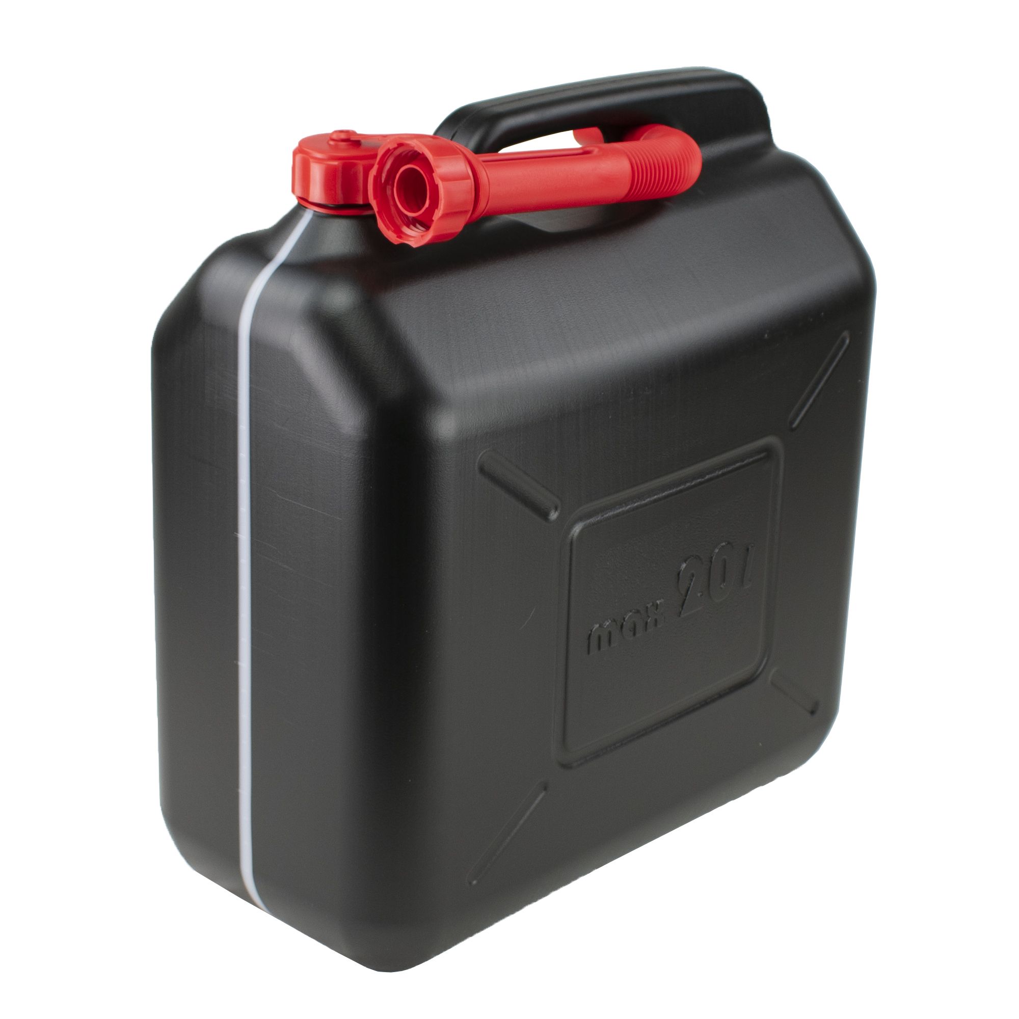 Kanystr na benzín plastový 20L, černý