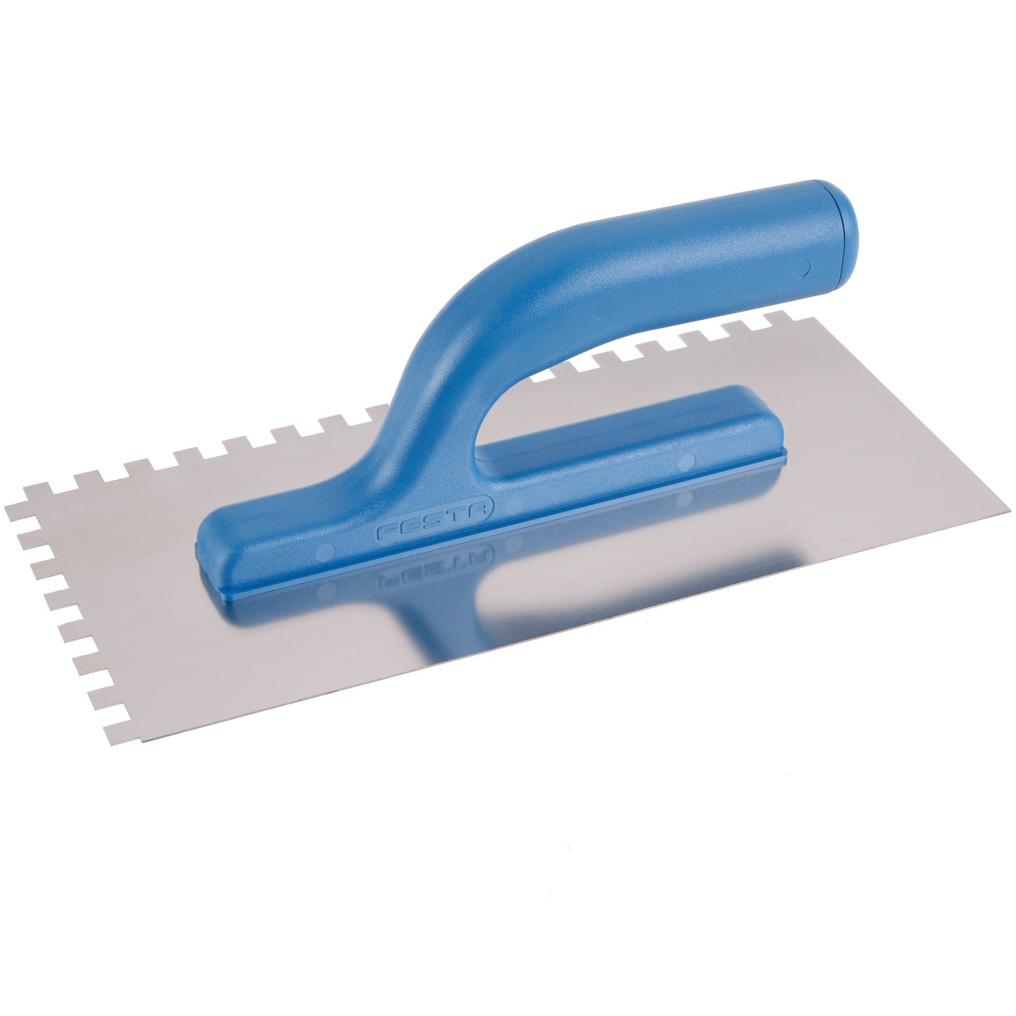 Hladítko nerez, 280x130mm, zub e 8, plast. rukojeť, FESTA