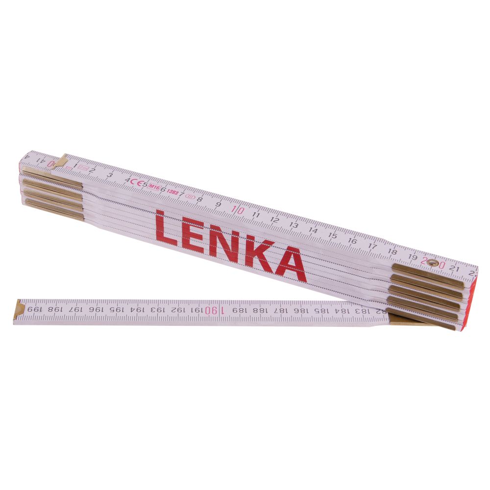 Metr skládací, 2m, dřevěný, PROFI, "LENKA"