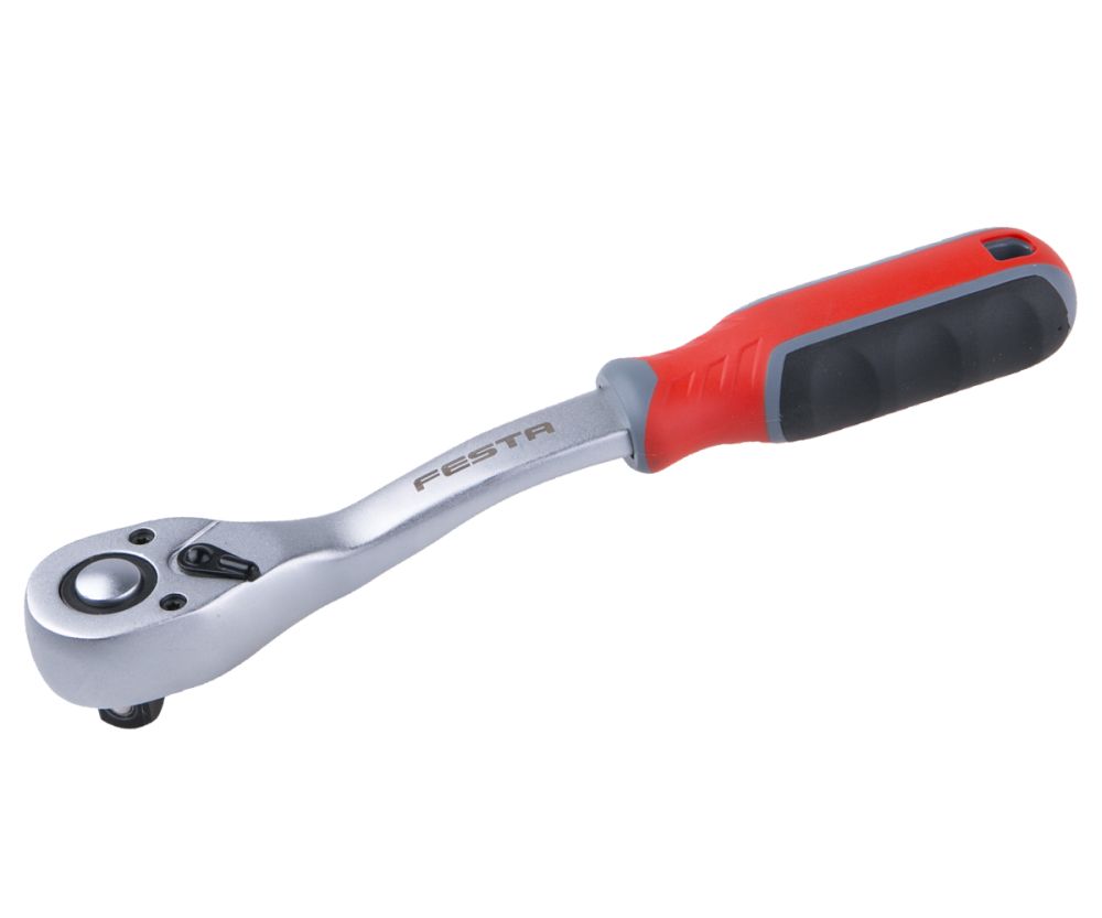 Ráčna 1/4", vyhnutá, 72 zubů, 155mm, CrV, FESTA