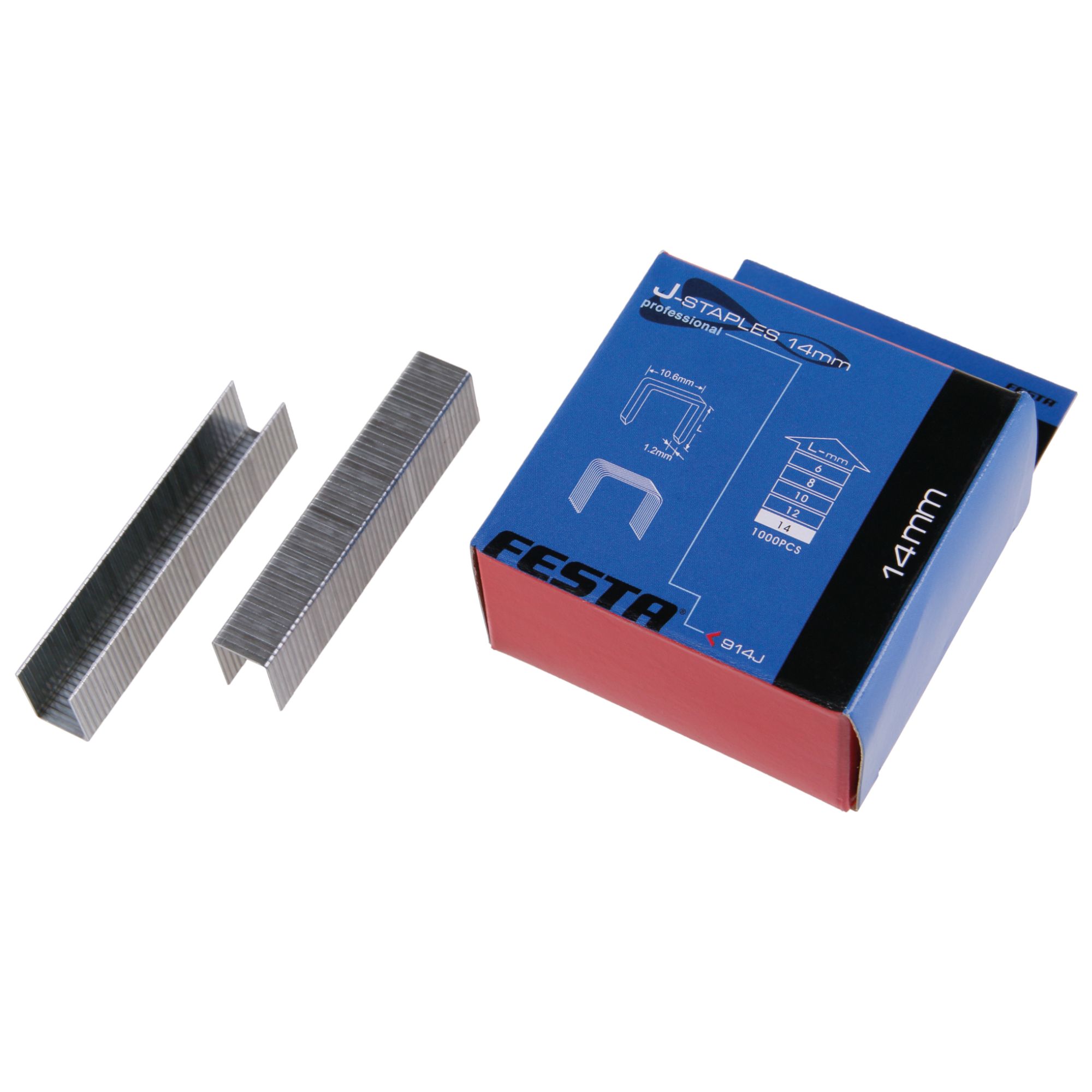 Spony 10,6 x 1,2mm, 14mm, balení 1000ks, typ 140, FESTA