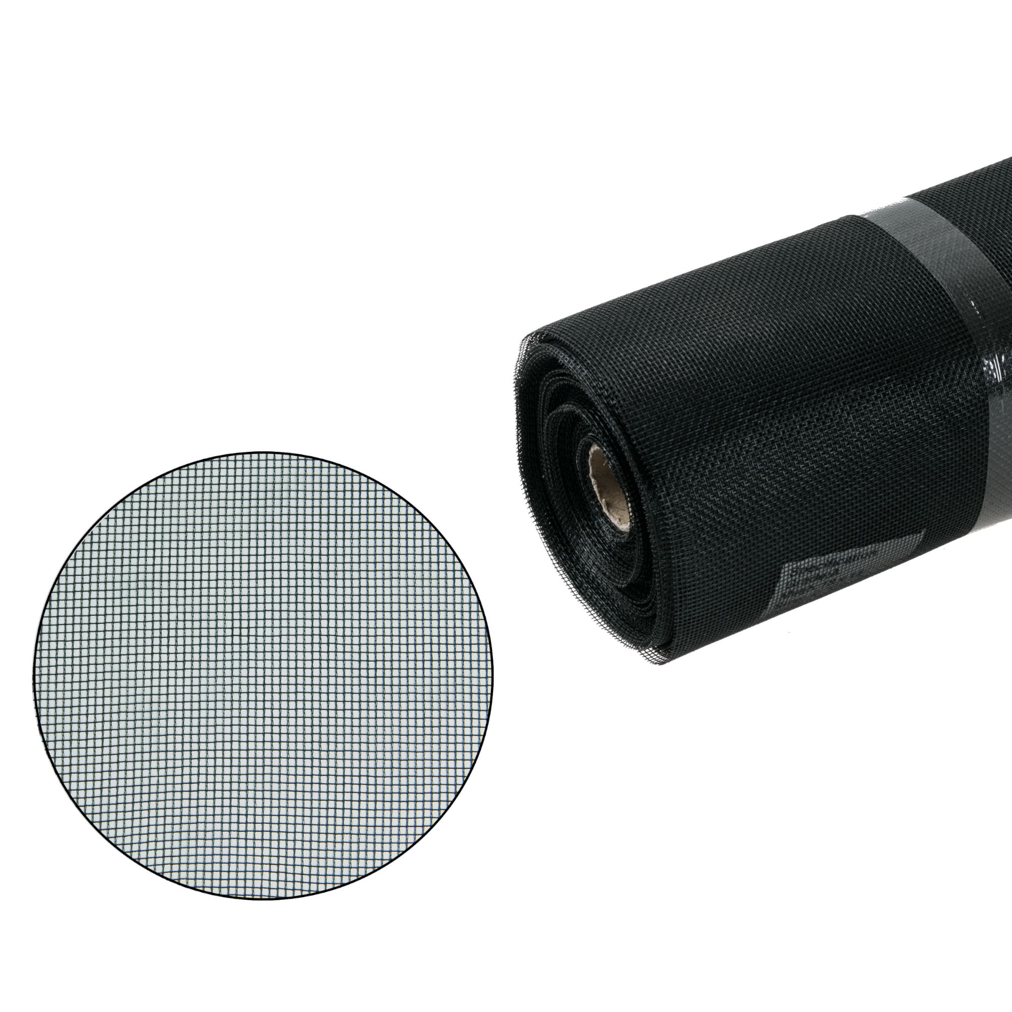 Síť proti hmyzu sklovlákno, černá, 100cm × 30m