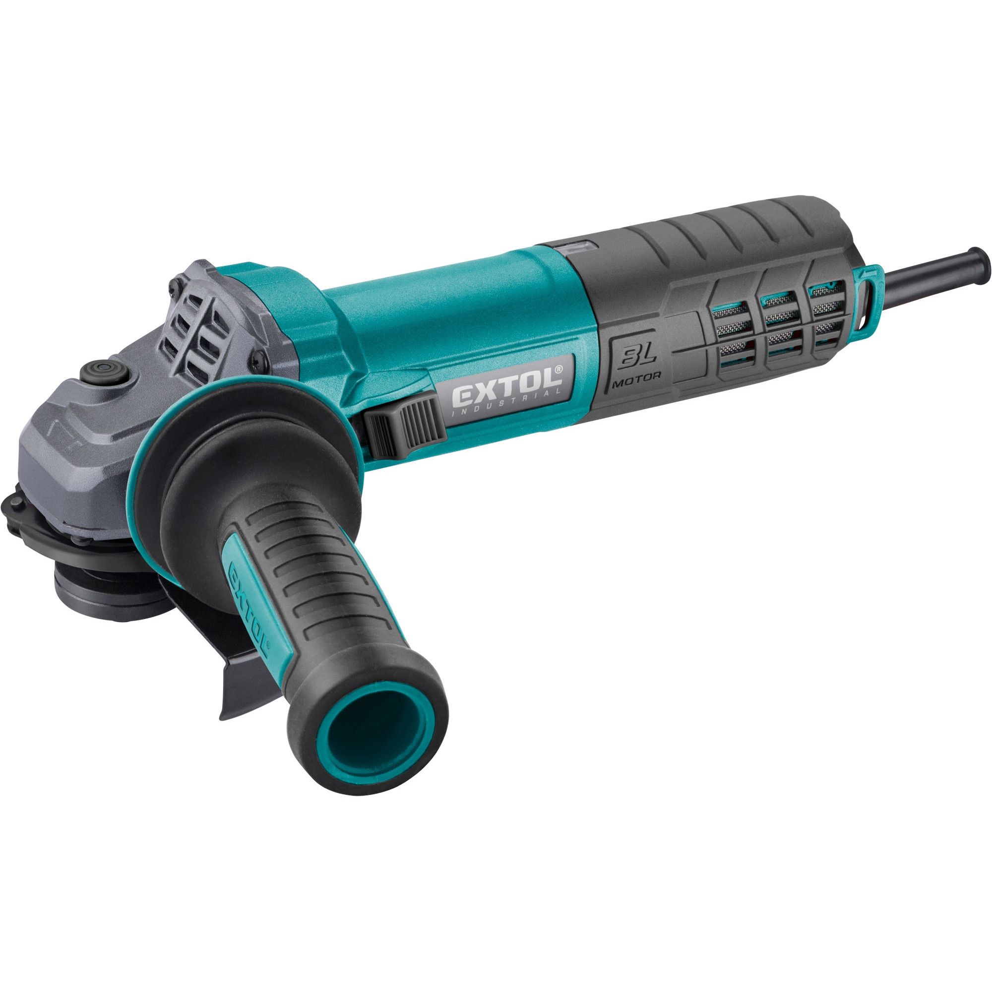 Úhlová bruska 125mm, 1550W, s regulací otáček, BRUSHLESS, EXTOL INDUSTRIAL