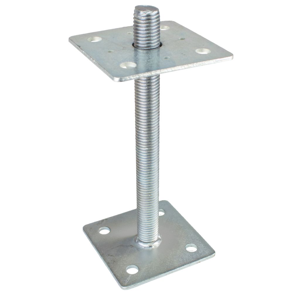 Patka sloupku stavitelná, M24 x 250mm, pevná matice, ZN