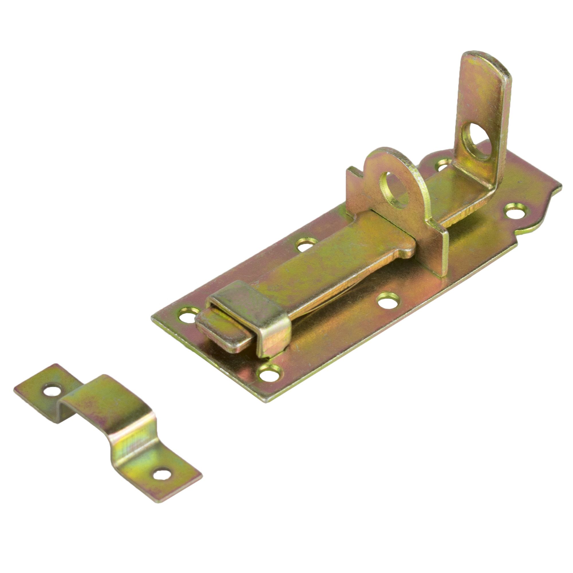 Zástrč zamykací M3, plochá, 160mm, ZN žlutý