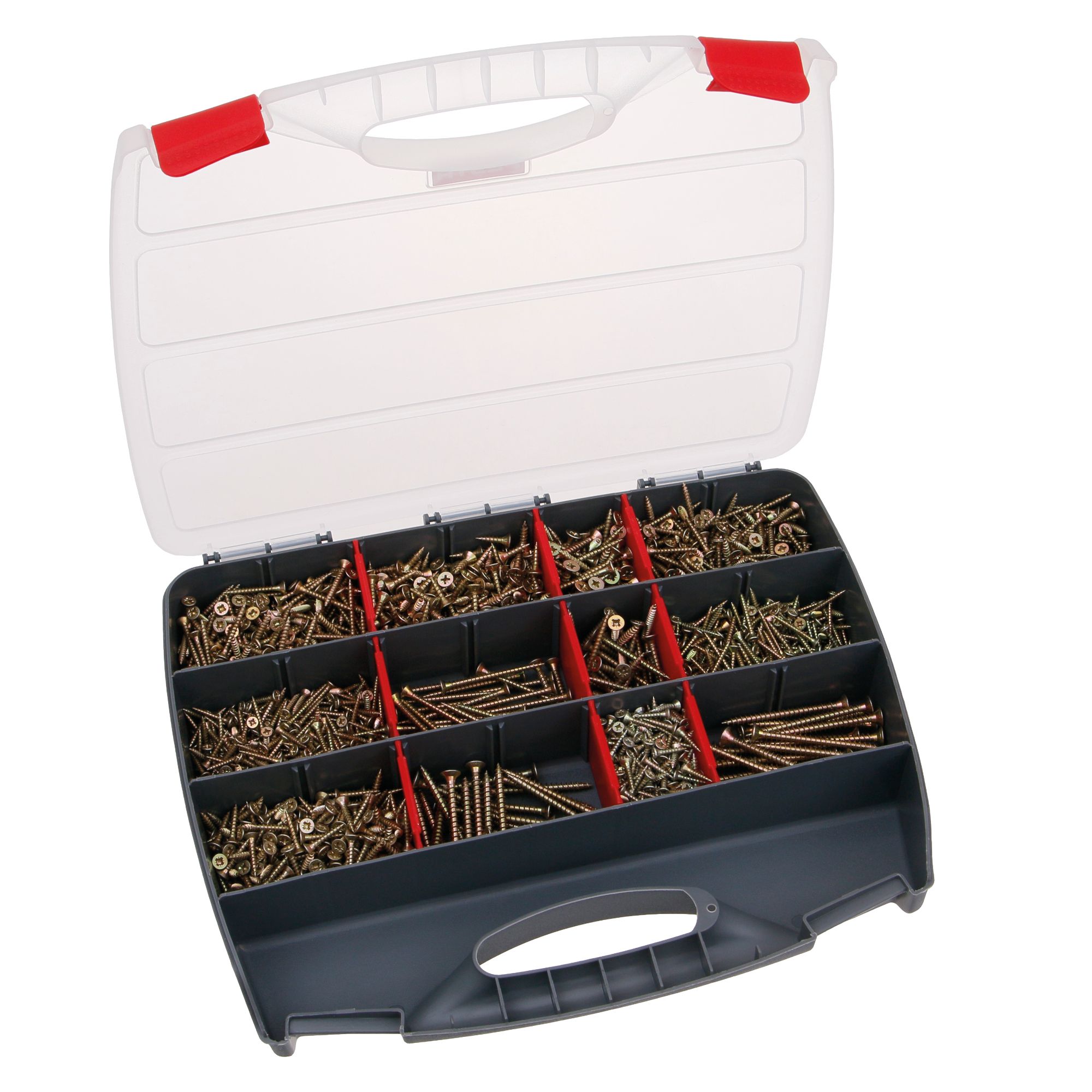 Vruty do dřeva, 12 rozměrů, sada 2000ks