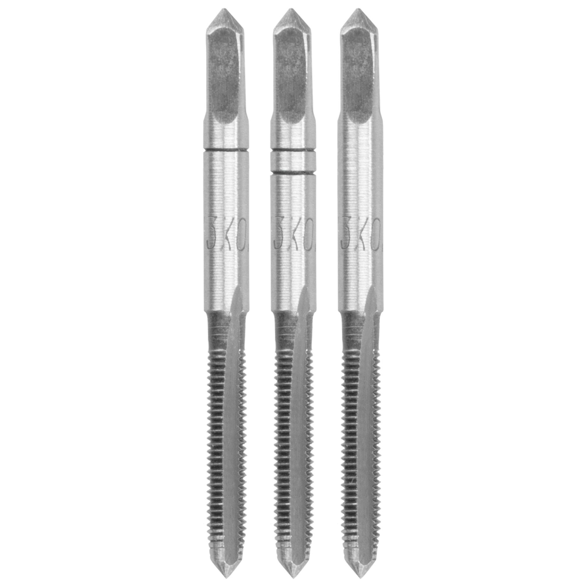 Závitník M 3 × 0,5mm, DIN 352 – sada 3ks, STREND PRO