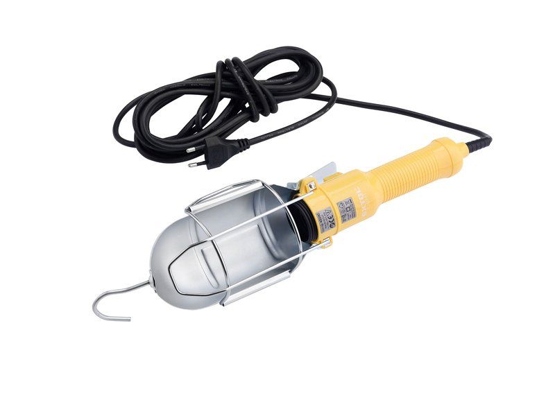Pracovní závěsné světlo se svorkou, 230V, 5m kabel, patice E27, EXTOL LIGHT