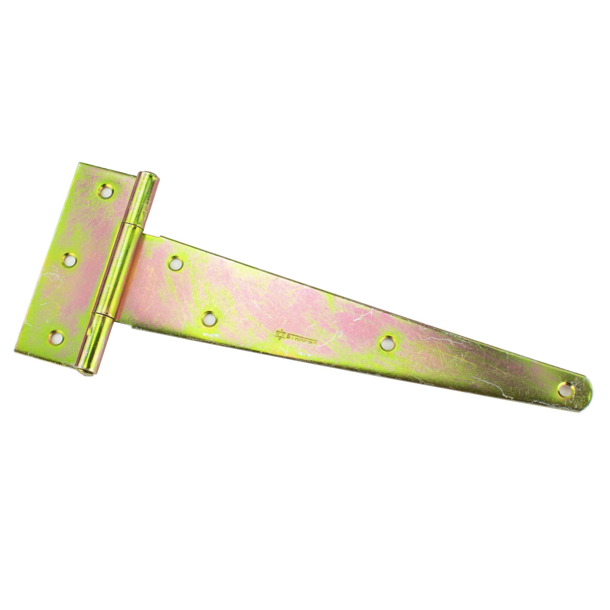 Závěs brankový, typ T, 245x35x110mm, 2,3mm, žlutý ZN