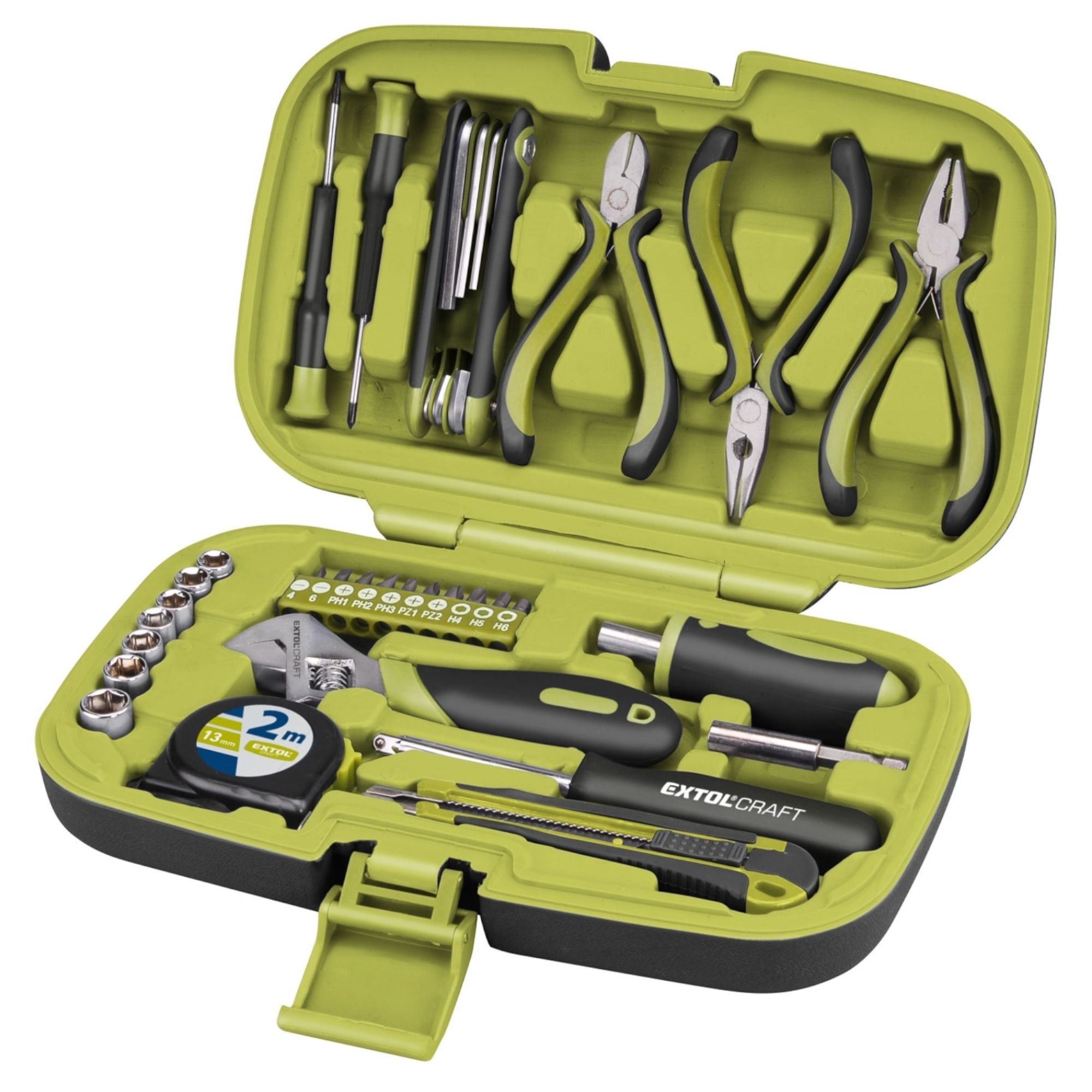 Sada nářadí, 35 dílů, v kufru, EXTOL CRAFT