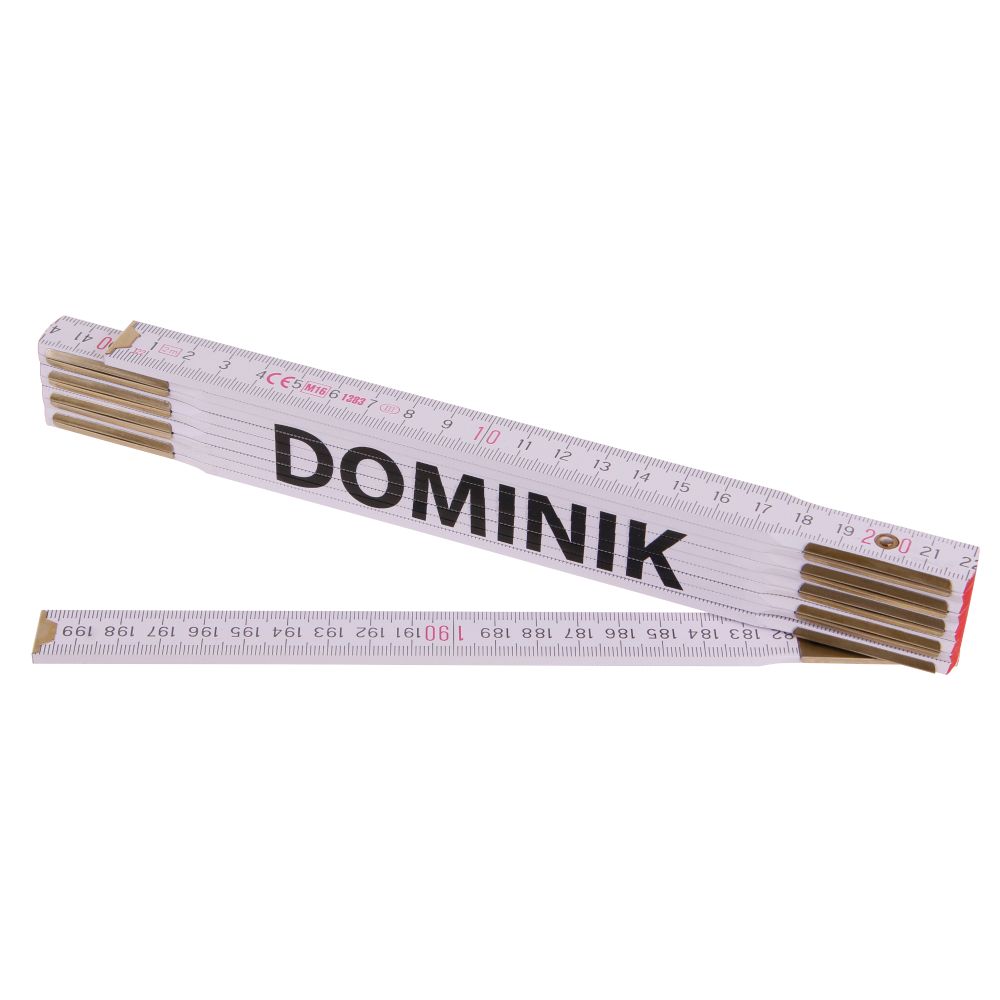 Metr skládací, 2m, dřevěný, PROFI, "DOMINIK"