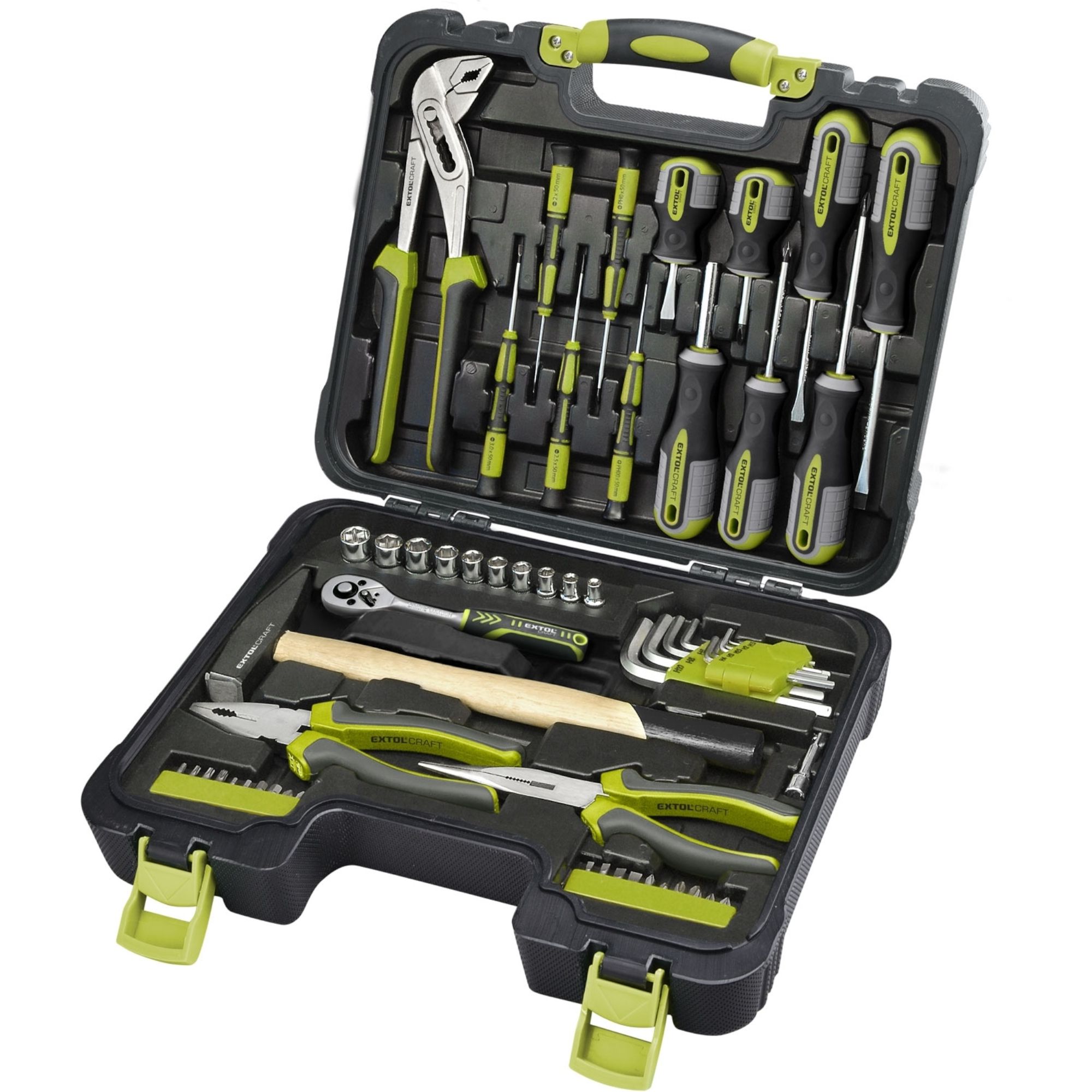 Sada nářadí, 57 dílů, v kufru, EXTOL CRAFT