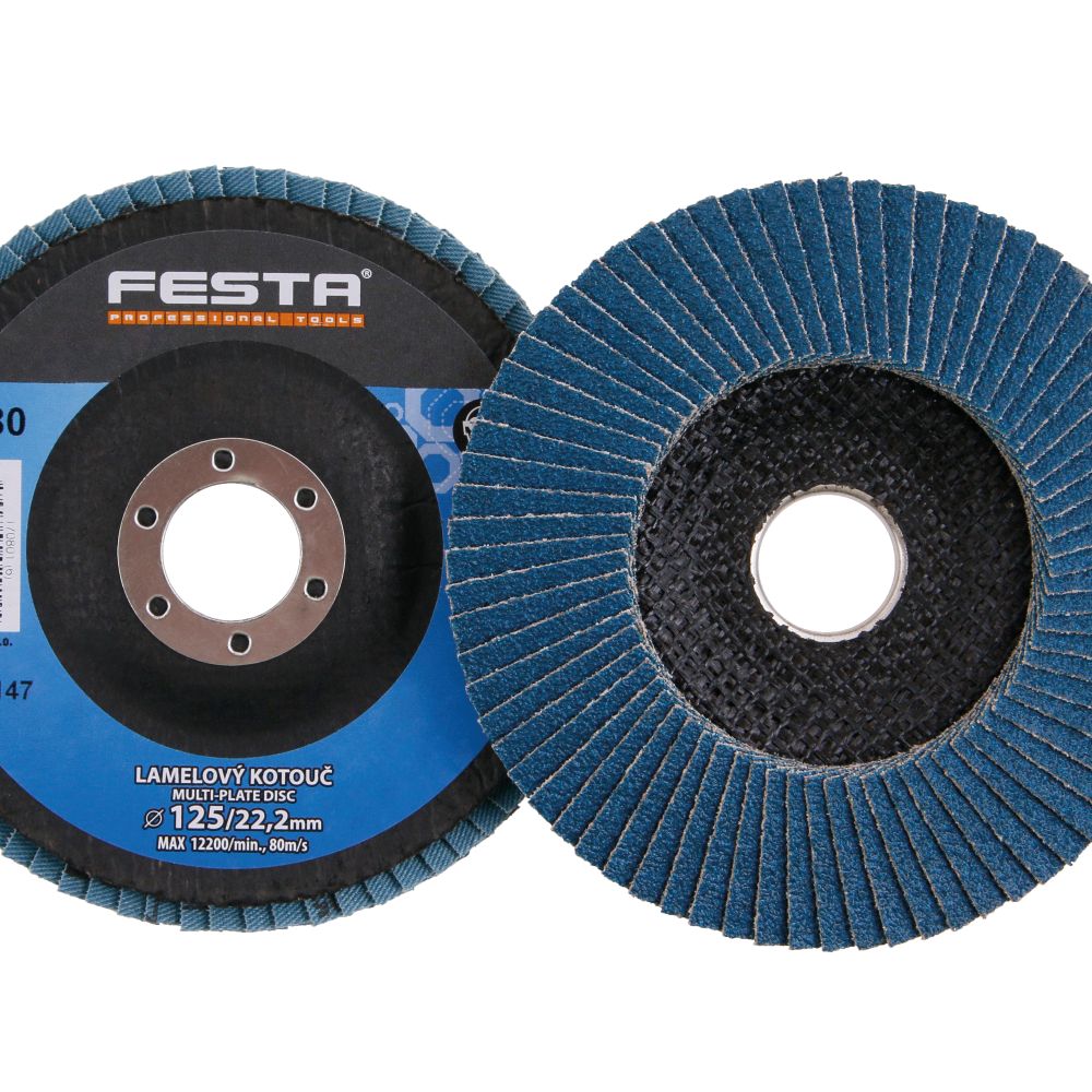 Kotouč lamelový, 125mm, P 80, FESTA