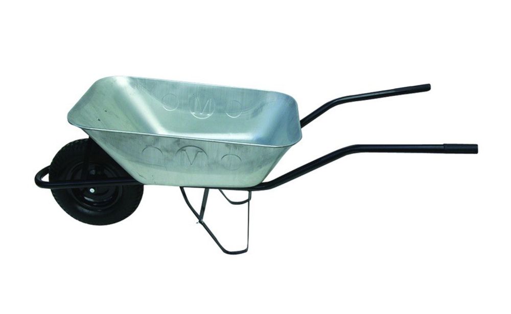 Kolečko stavební 80L, 100kg, PZ korba, nafukovací kolo