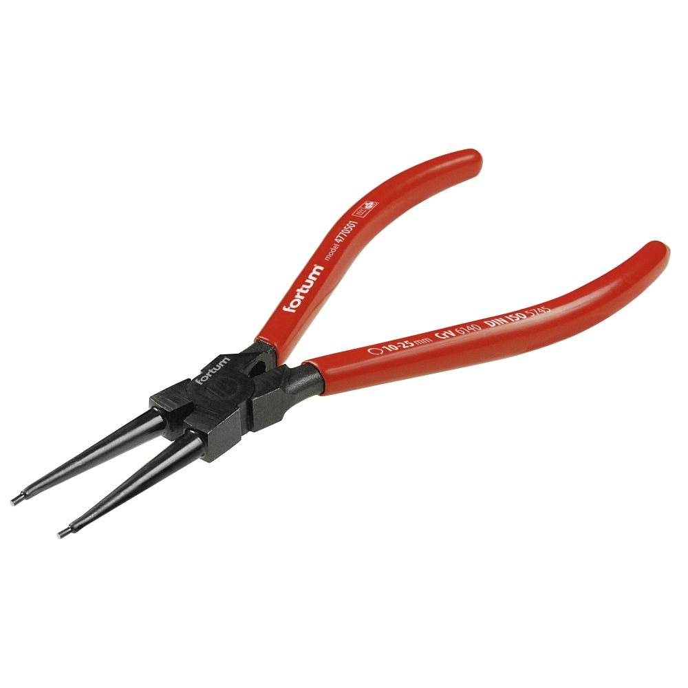 Kleště segerové, 140mm, přímé vnitřní, 10-25mm, FORTUM