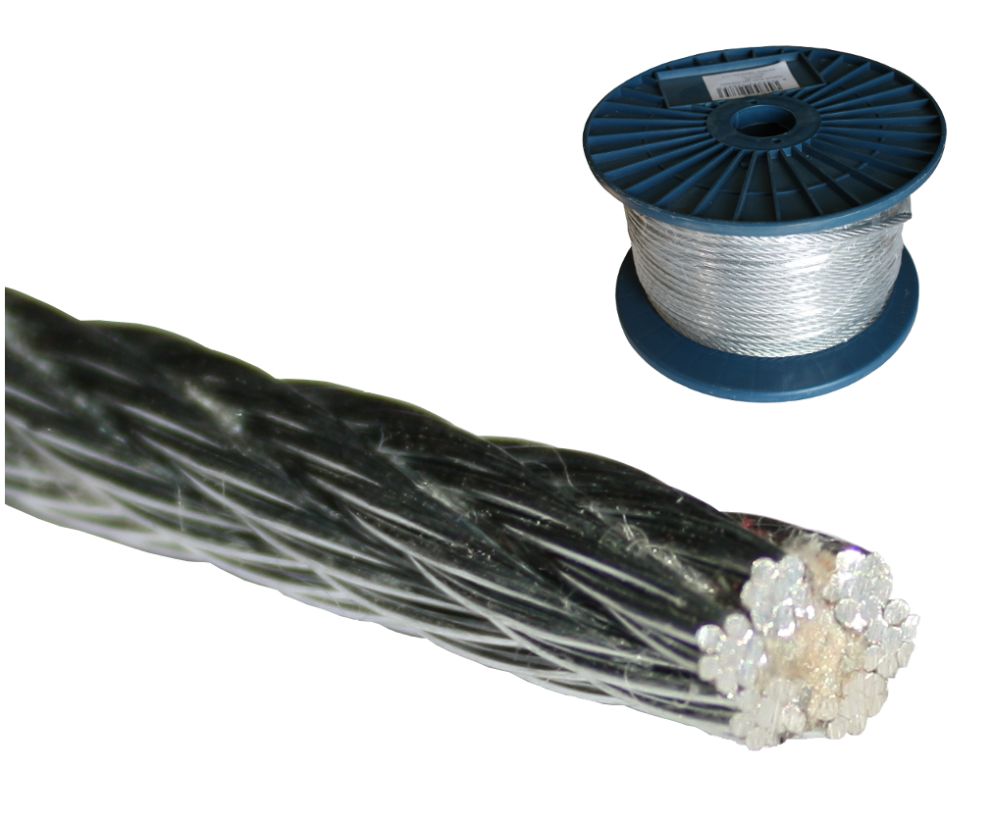 Lanko ocelové, NEREZ, 5,0mm, bal. 75m, (6x7+FC)