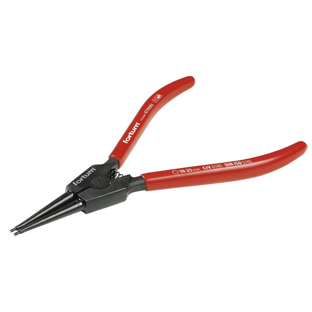 Kleště segerové, 140mm, přímé vnější, 10-25mm, FORTUM