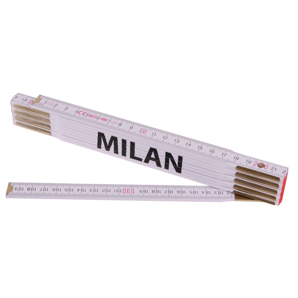 Metr skládací, 2m, dřevěný, PROFI, "MILAN"