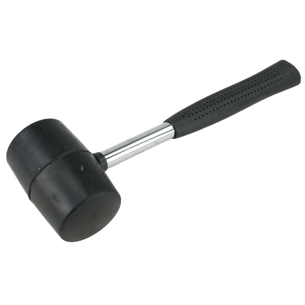 Palice gumová 680g, černá hlava, kovová násada 30cm, STREND PRO