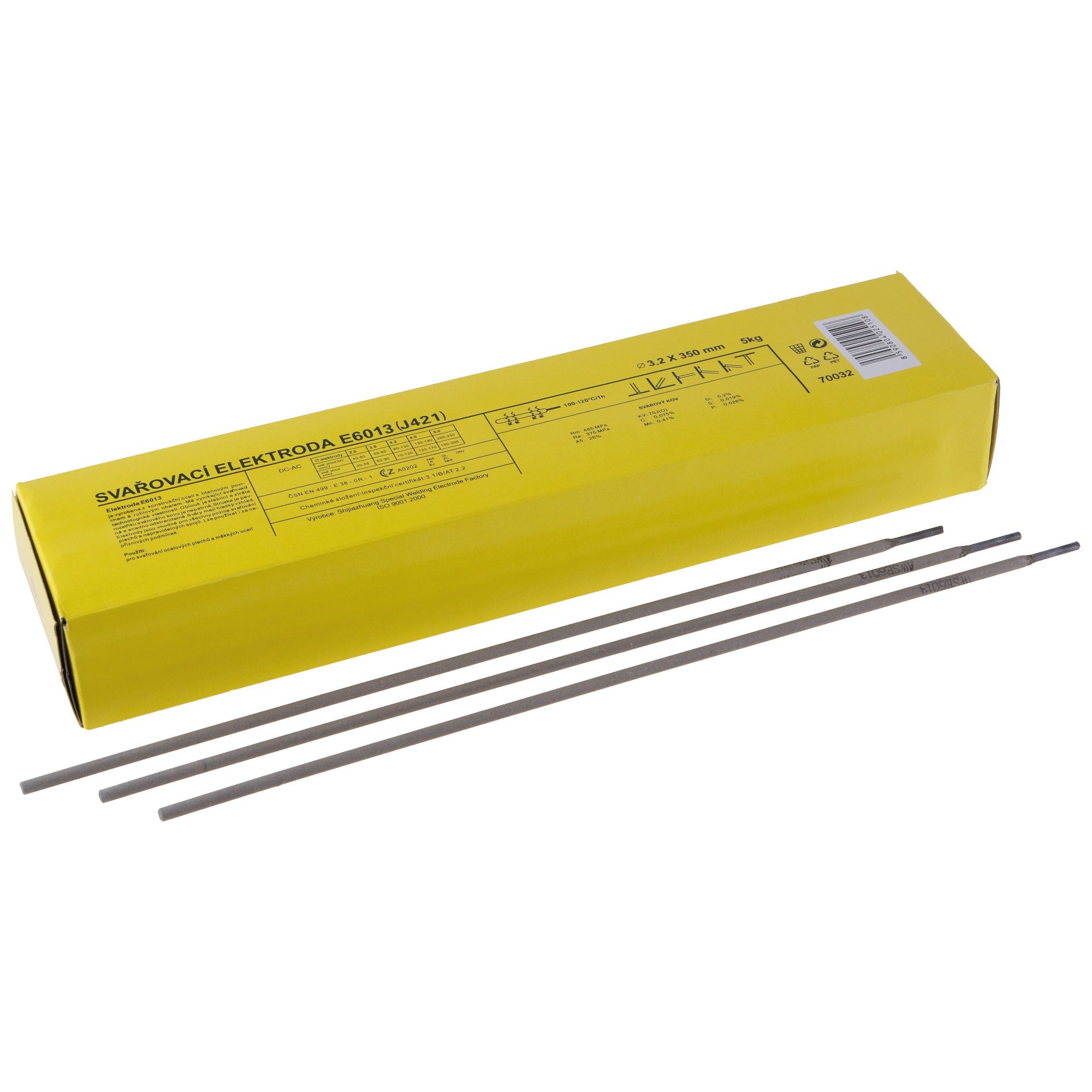 Elektroda rutilová, 3,2×350mm, 5kg, E6013