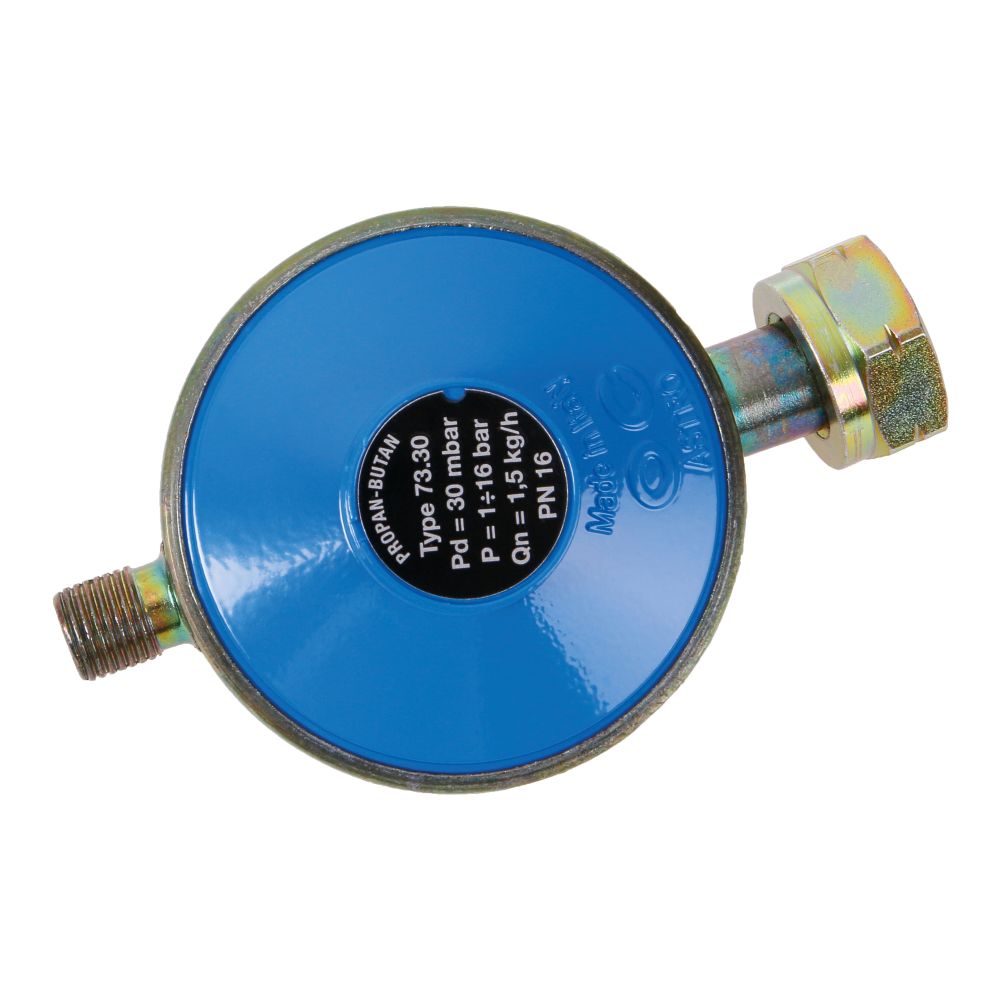 Regulátor plynu, 30mbar, 1,5kg/h, závit G1/4"L, OC ASTRO