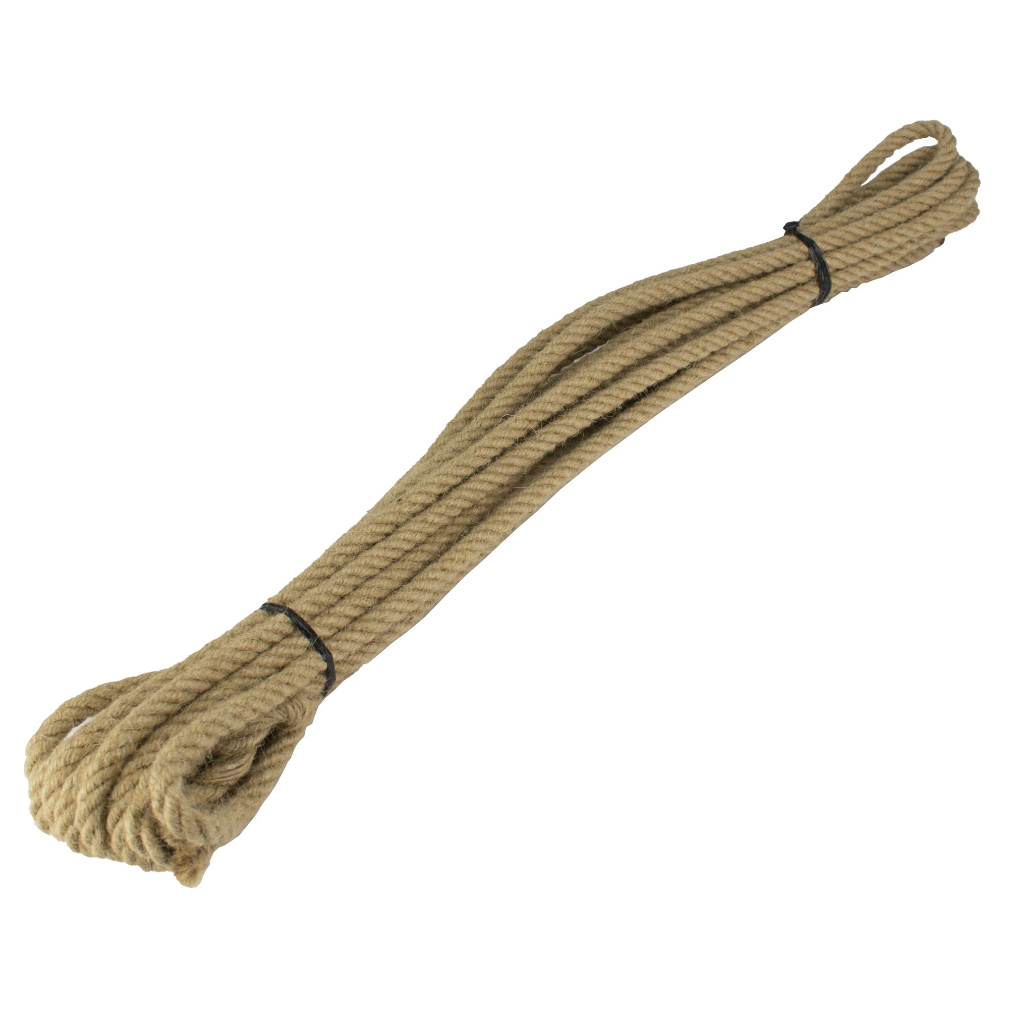 Lano oprať stáčené s okem, délka 10m, juta