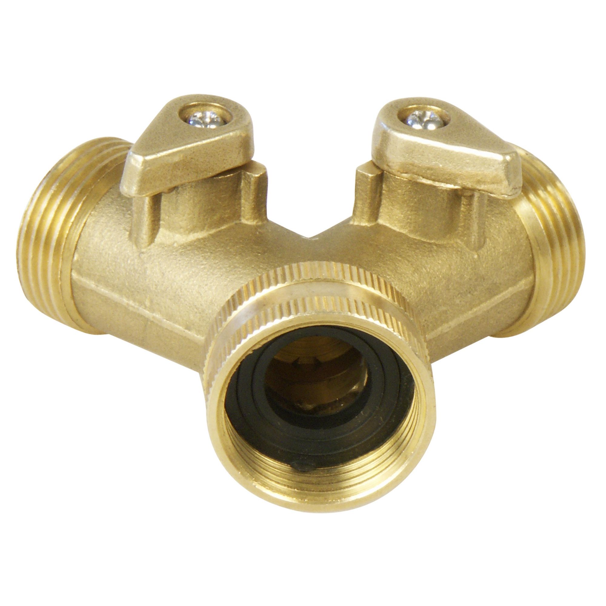 Šroubení mosazné rozdvojka, 2x ventil, závit vnitřní 3/4" x vnější 3/4", EXTOL PREMIUM