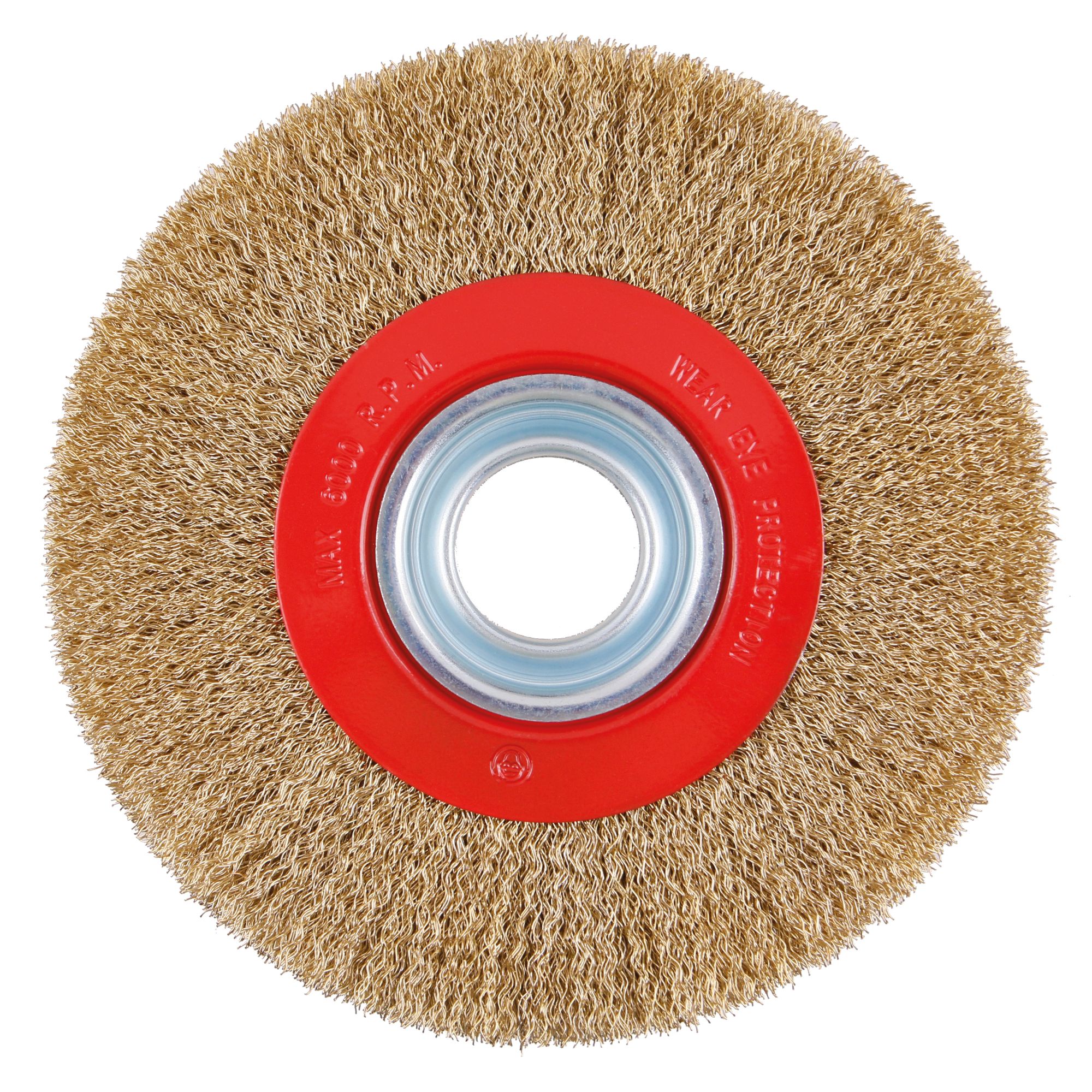 Kartáč rotační okružní, pomosazený, 175mm, do stolní brusky, FESTA