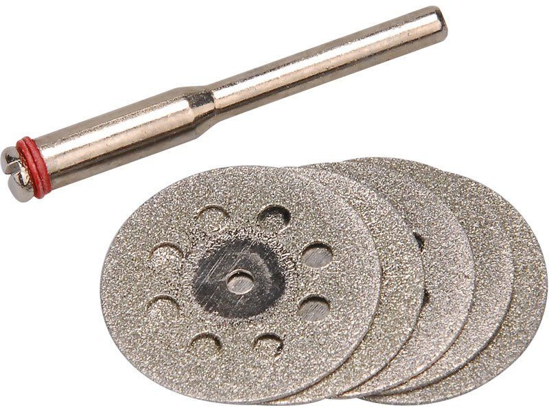 Nástavce na brusku, kotouče diamantové, sada 6ks, st. 3,2mm, EXTOL CRAFT