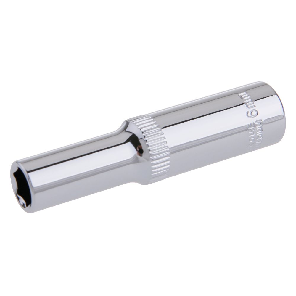 Gola hlavice 1/4", 6mm, prodloužená, CrV, FESTA