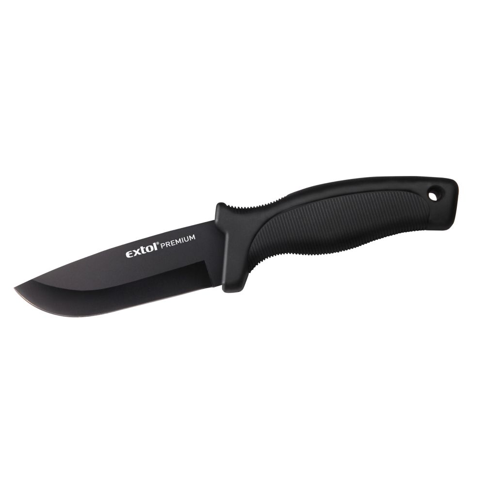 Nůž lovecký, nerez, rukojeť plastová, 23cm, nylon. pouzdro, EXTOL PREMIUM