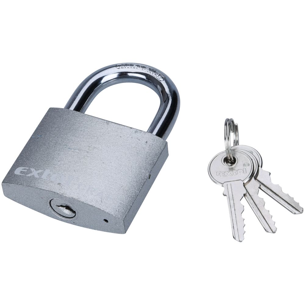 Zámek visací, litina, 63mm, barevný, 3 kl., EXTOL CRAFT