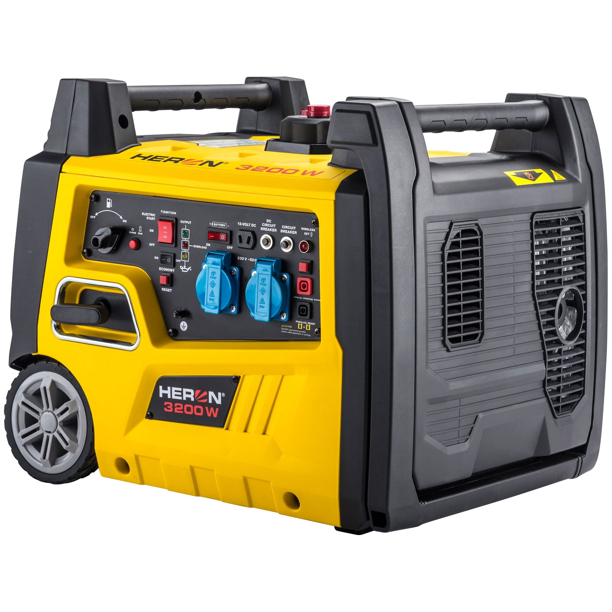 Elektrocentrála digitální invertorová, 3,2kW / 5,4HP, 230V, el. start, dálkový ovladač, HERON