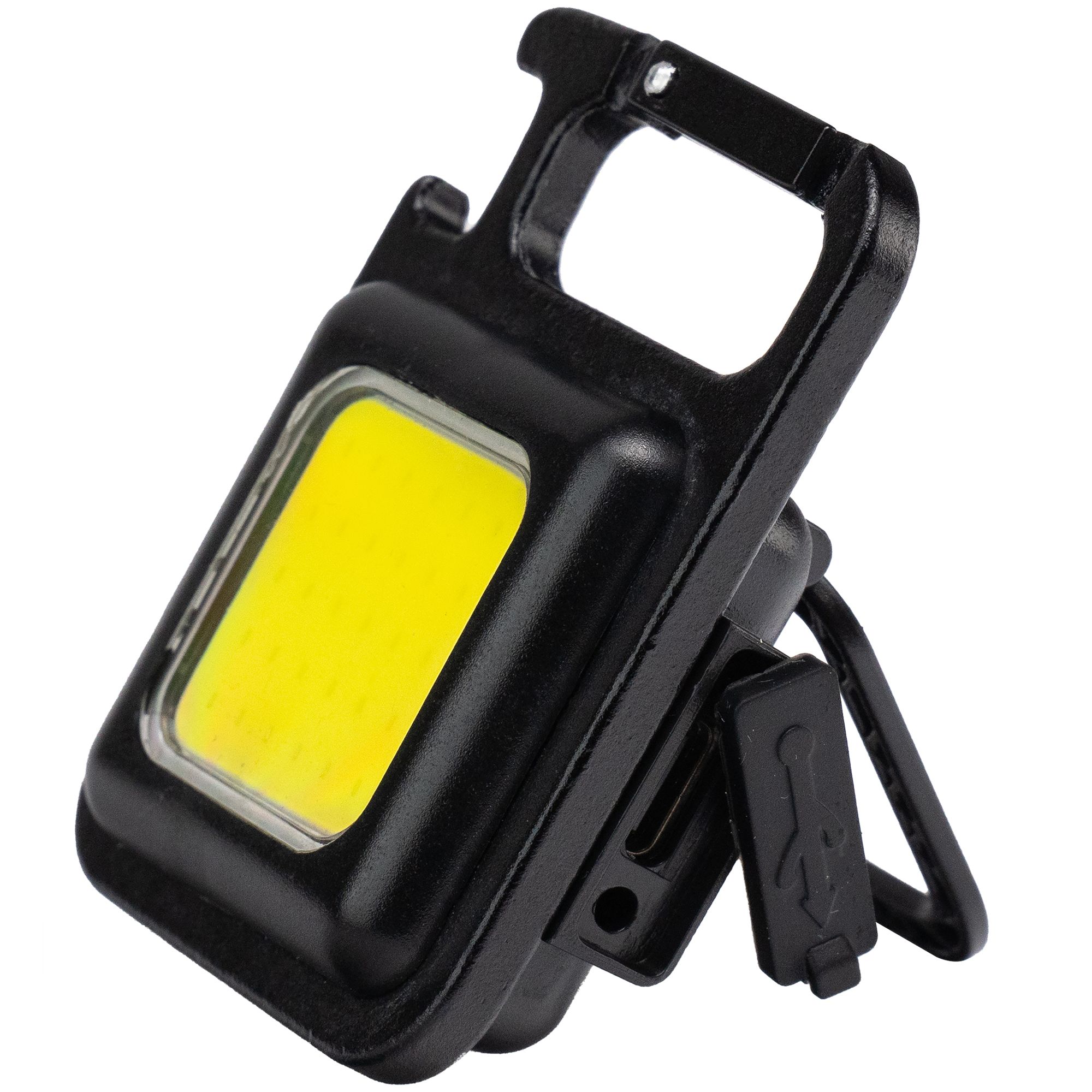 Svítilna LED, 6W COB, 160lm, USB nabíjecí, přívěšek s karabinou, STREND PRO