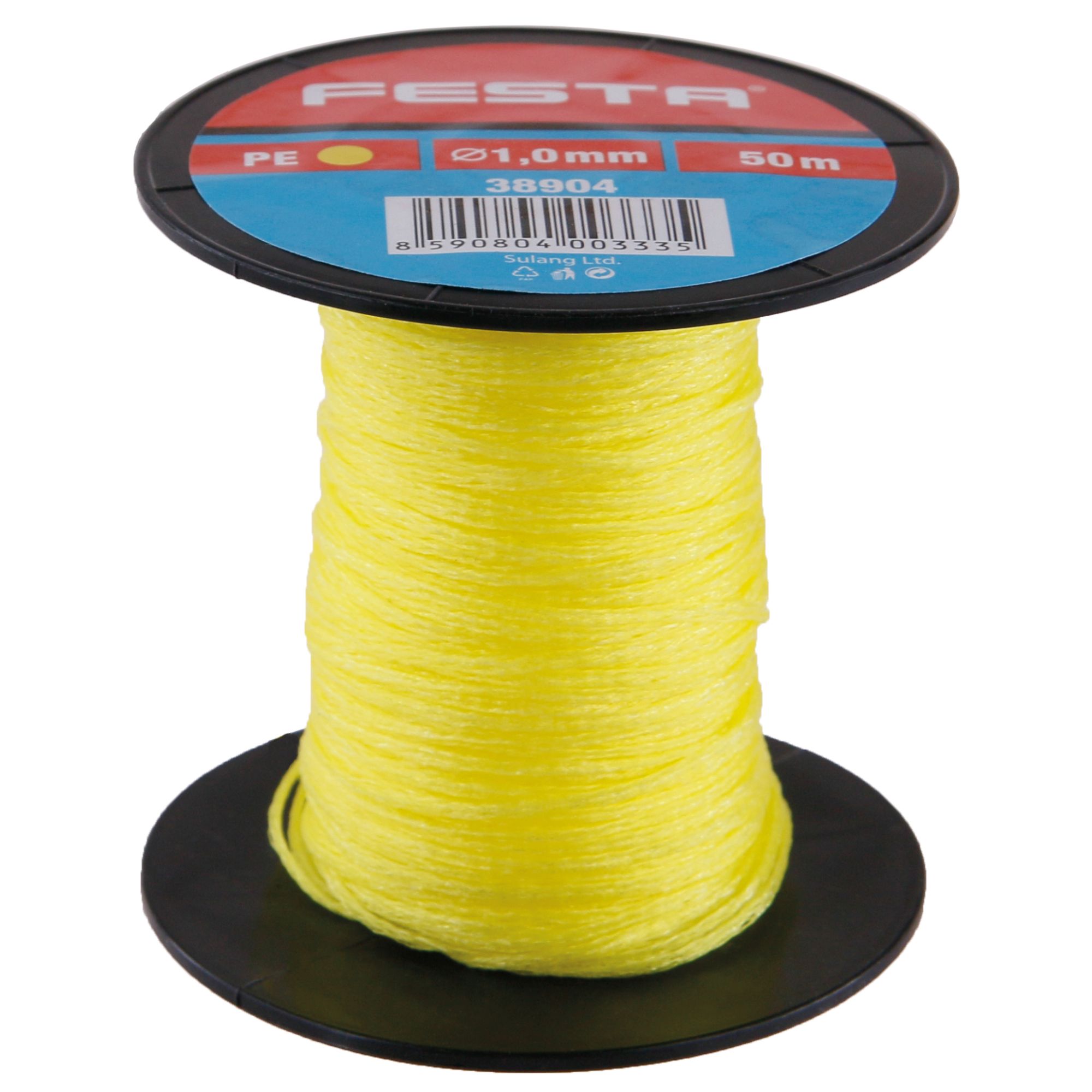 Provázek zednický, 1,0mm, 50m, žlutý, PE, FESTA