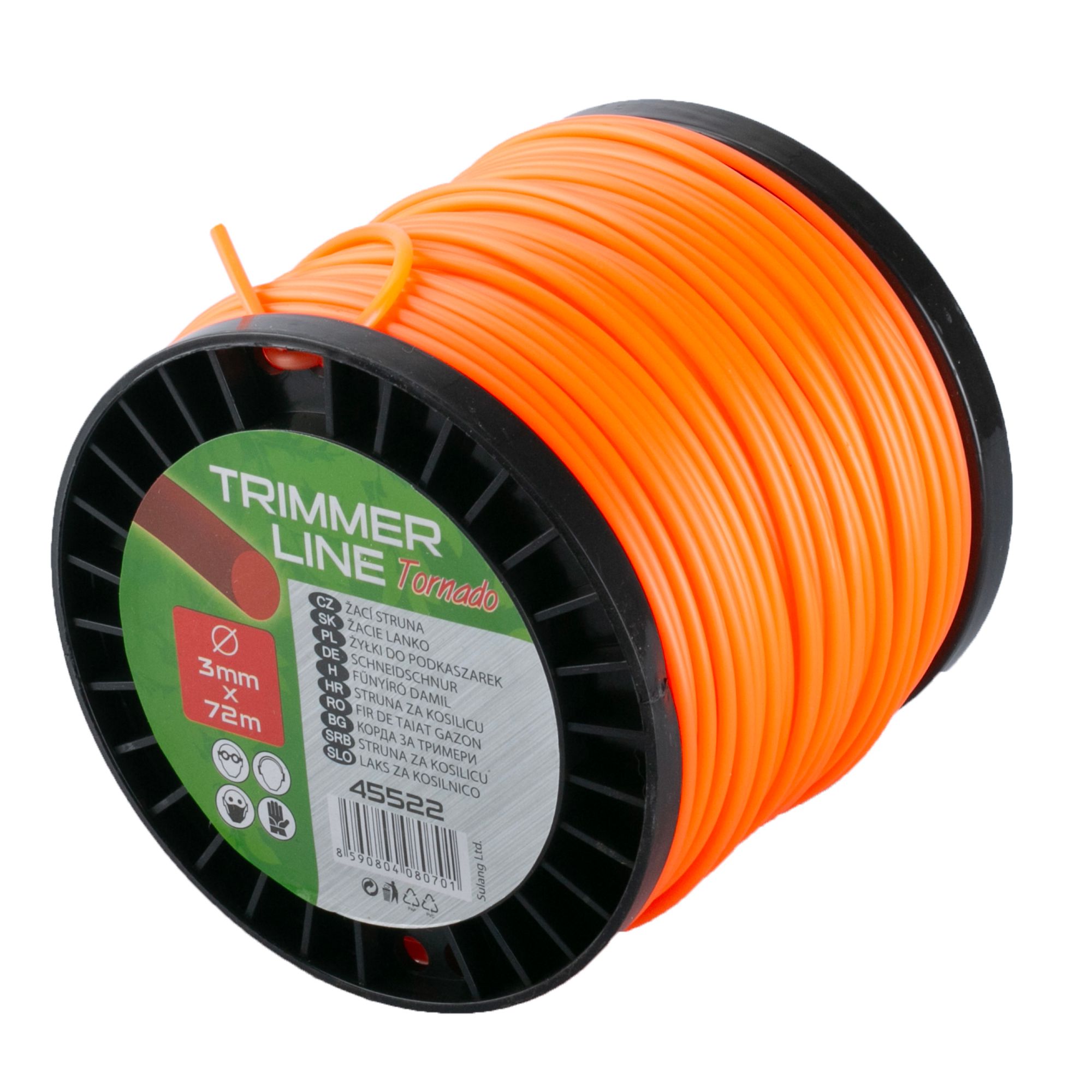 Struna žací, 3,0mm, kruh, cívka 72m, ROSA