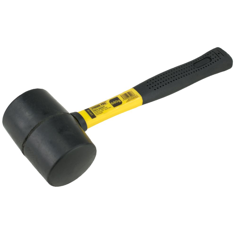 Palice gumová 680g, černá hlava, FG násada 34cm, STREND PRO
