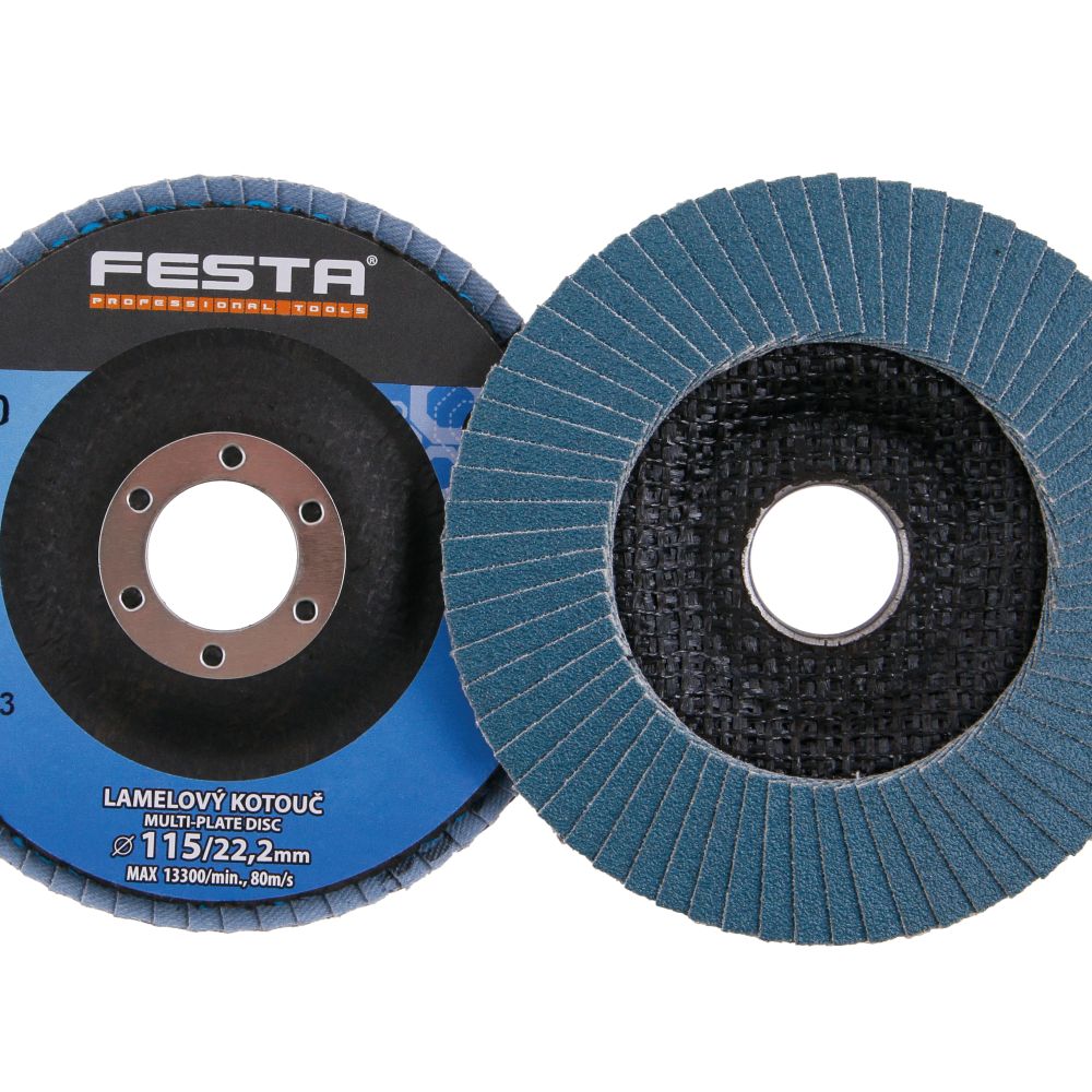 Kotouč lamelový, 115mm, P 100, FESTA