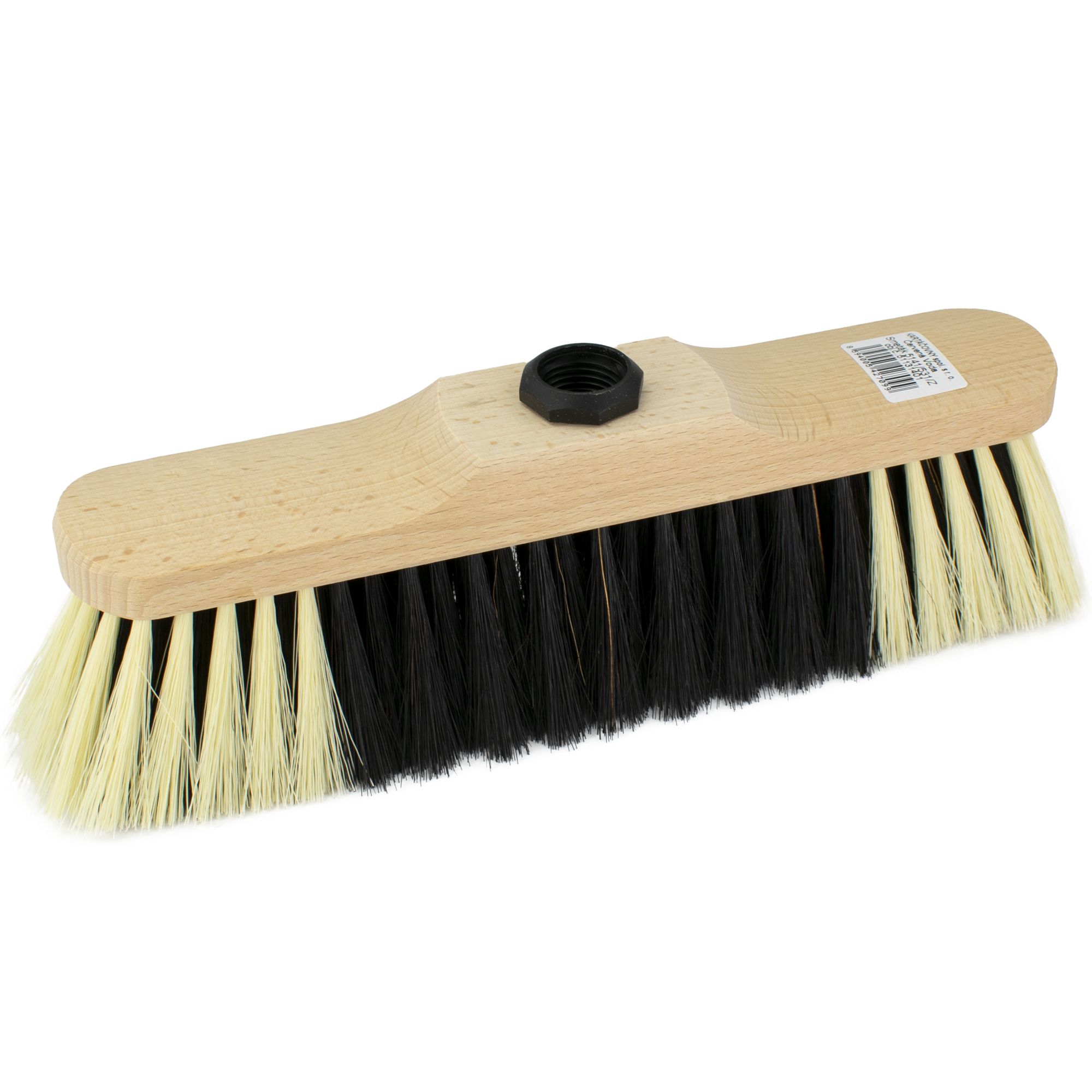 Smeták dřevo, závit, 28cm, vlákno směs, bez násady, 5141/531/Z